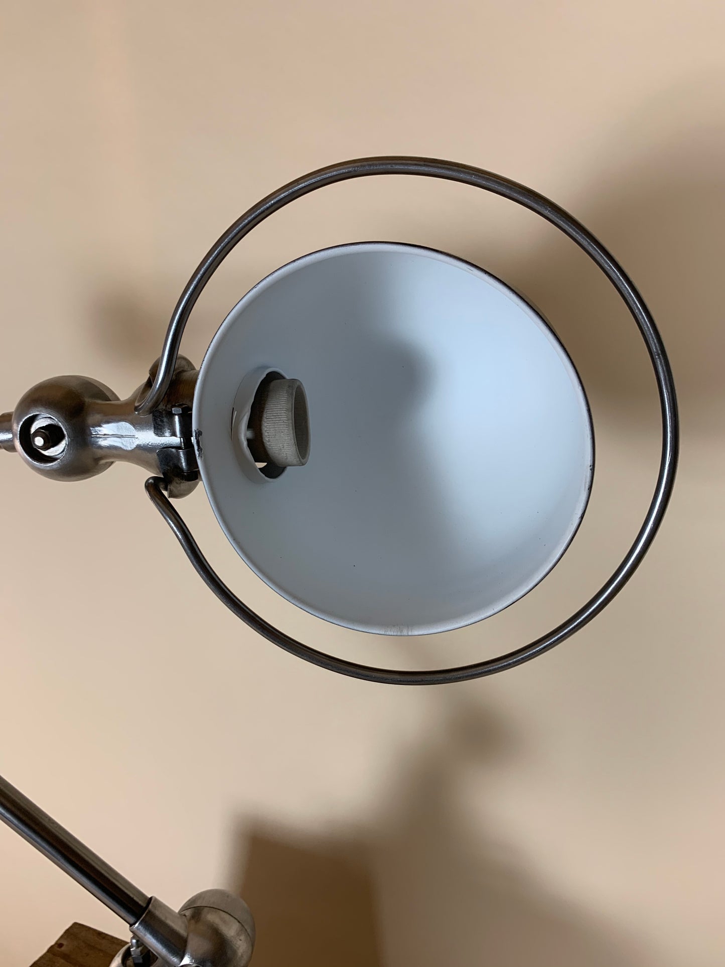 Jieldé lampe med 2 arme og flot fod