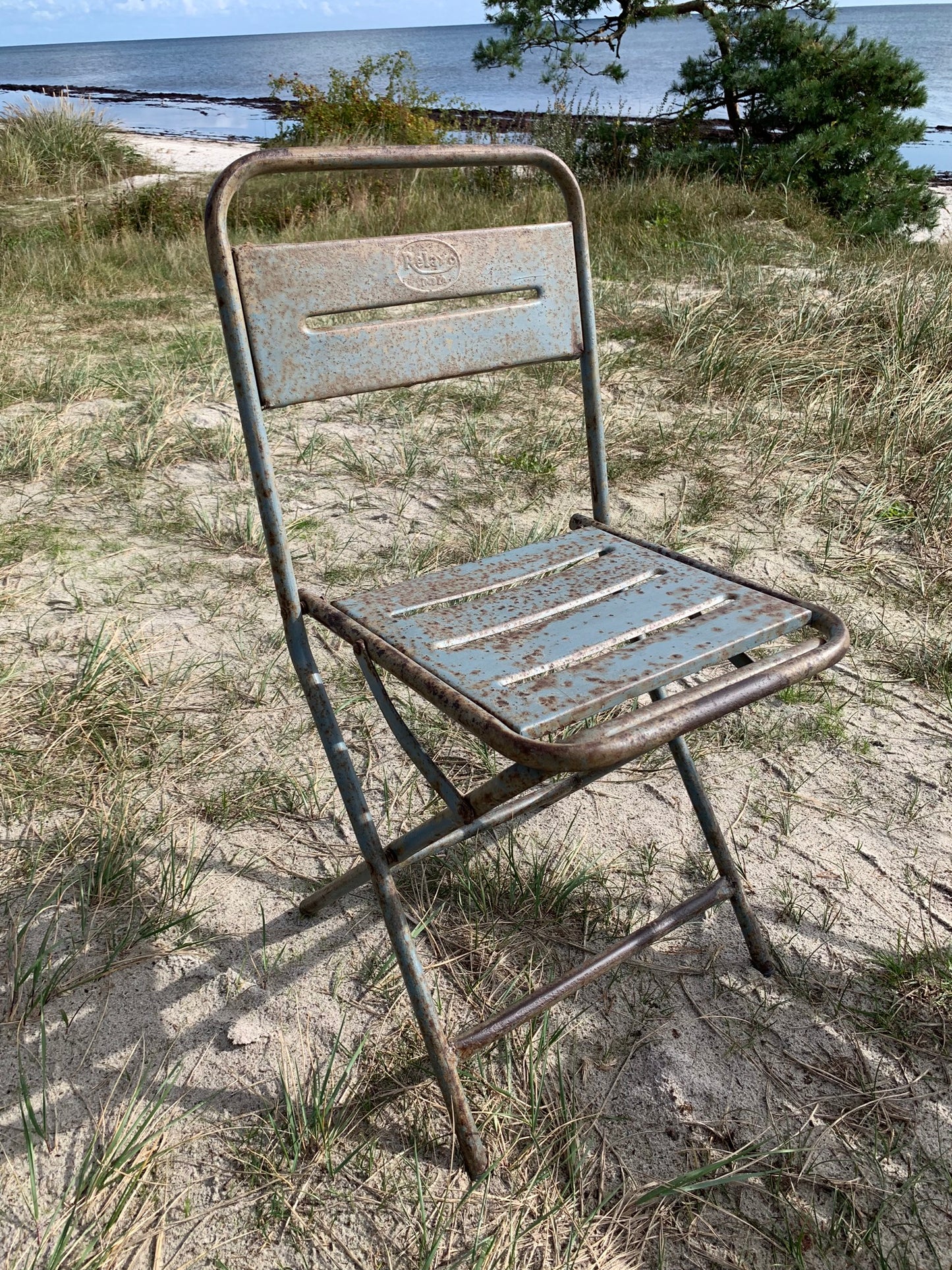 Rå klapstol med patina - prisen er pr. stk.