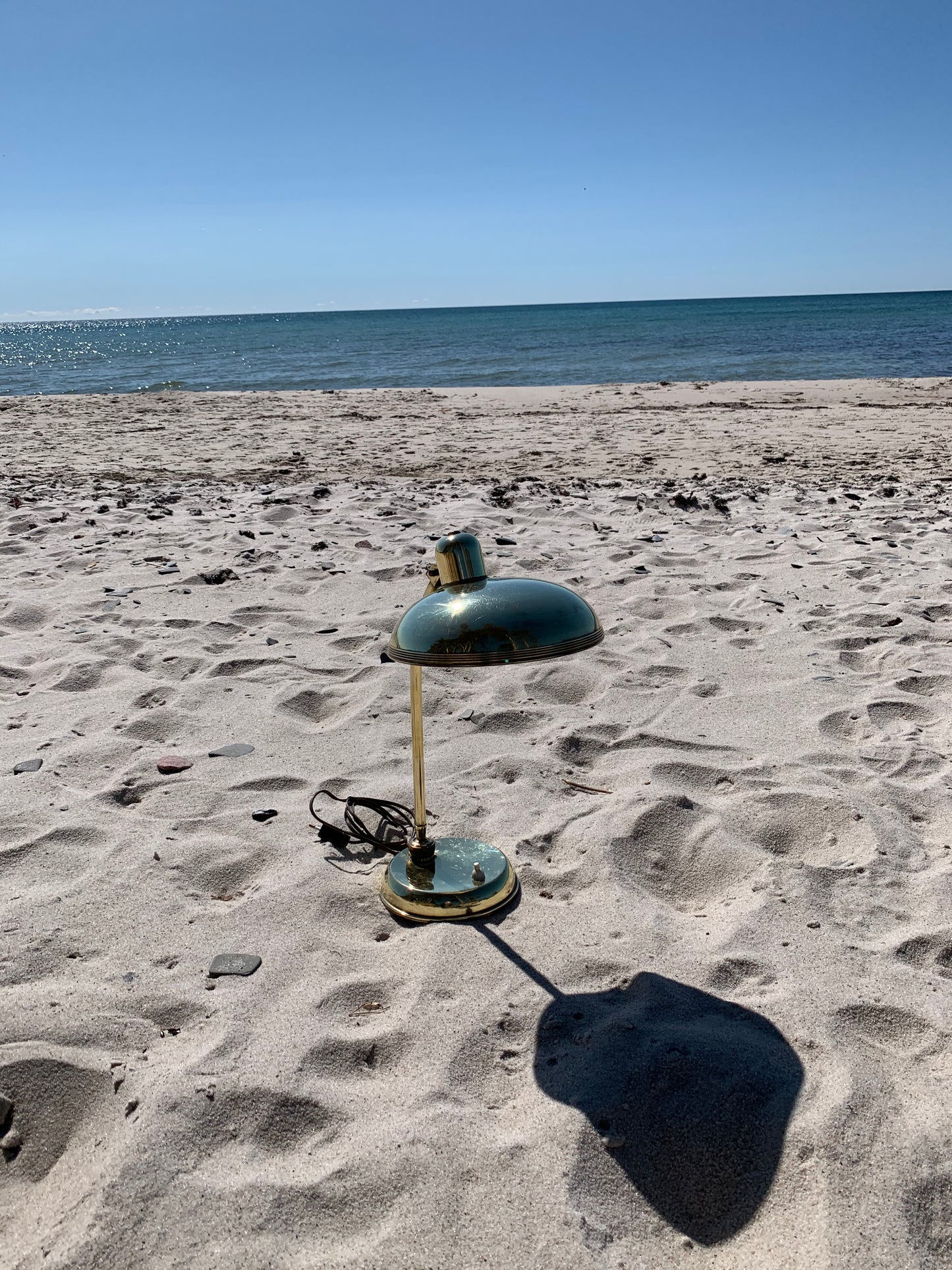 Italiensk vintage messinglampe