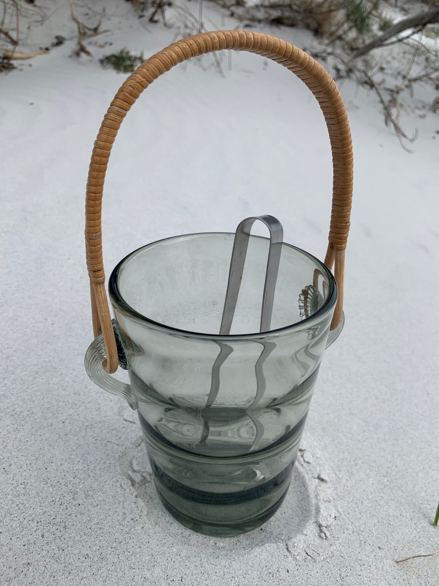 Holmegaard isspand med tang
