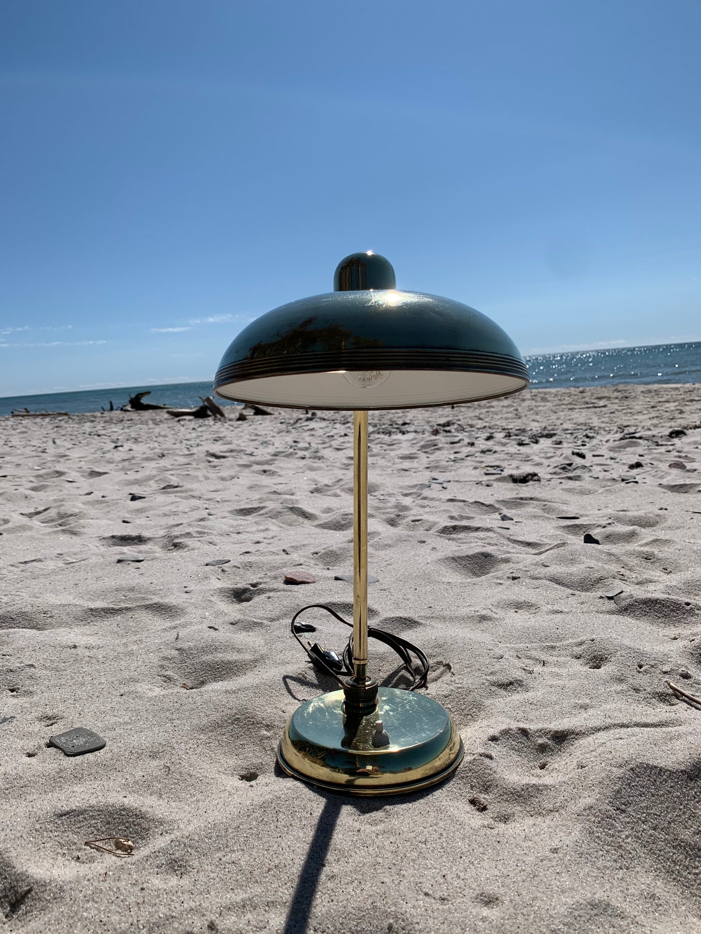 Italiensk vintage messinglampe