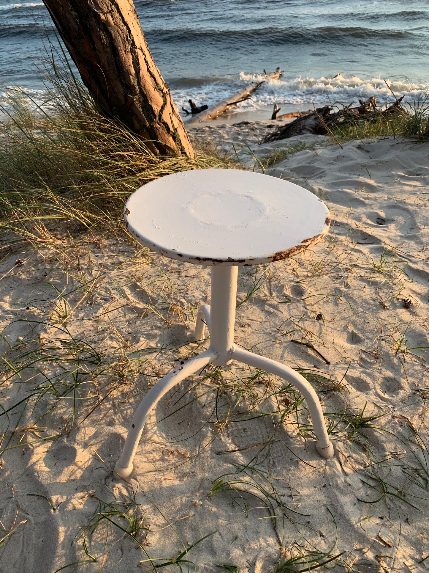 Skøn industriel taburet fra Polen