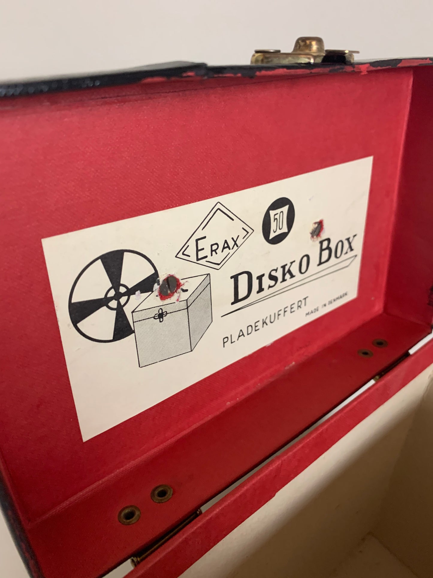 Pladekuffert til singler (Disko box)