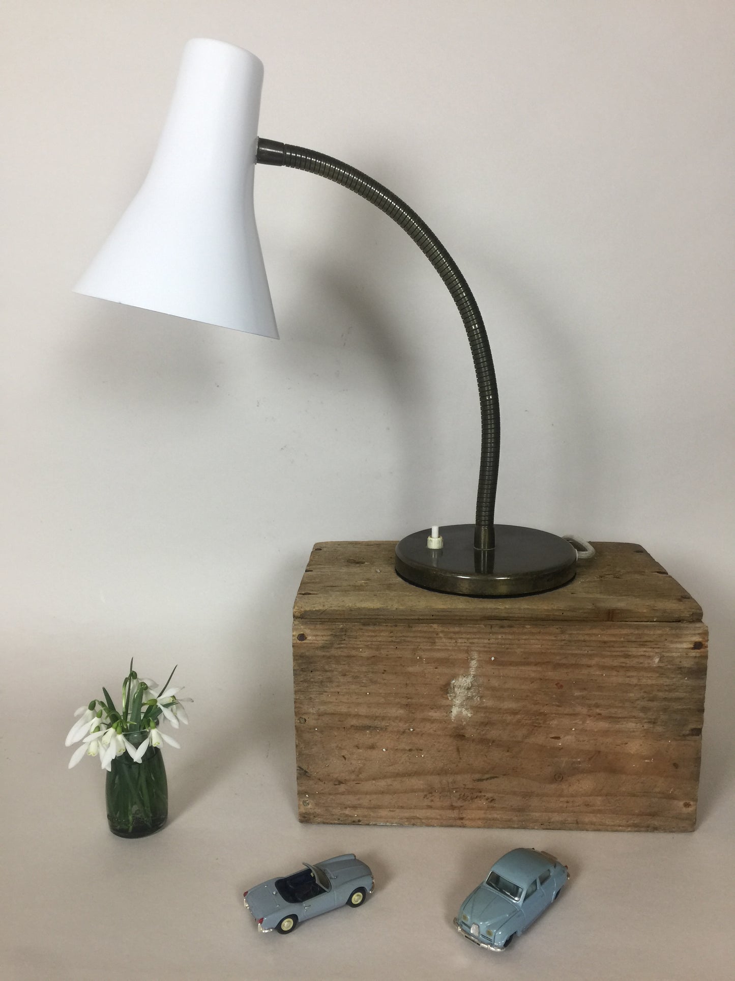 Bordlampe med flexarm