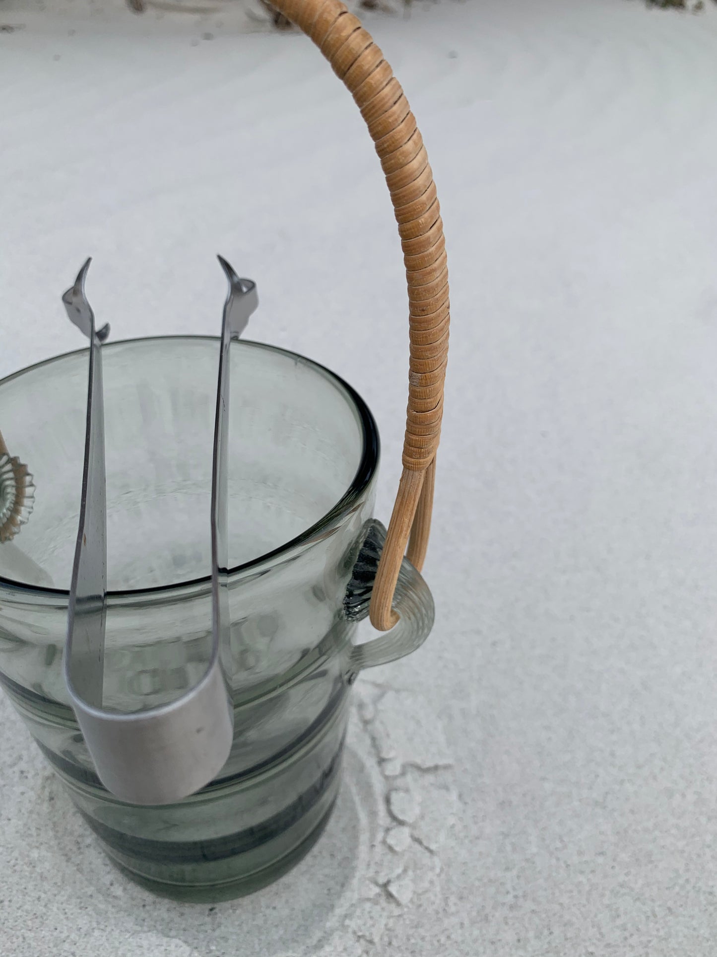 Holmegaard isspand med tang