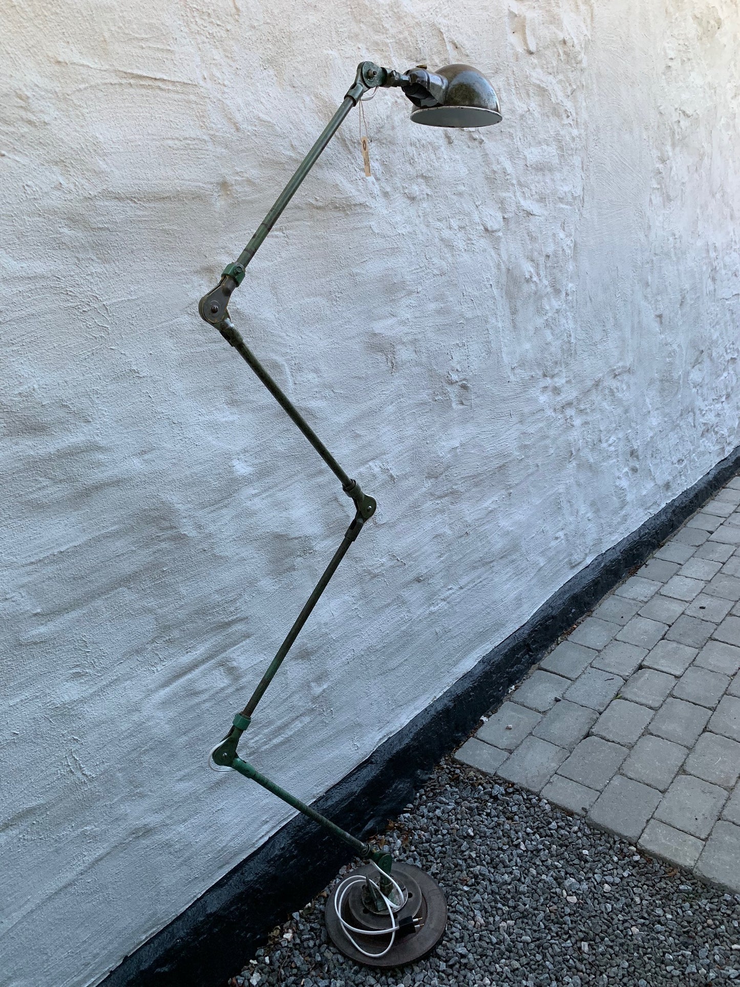 Skøn og sjælden Fostoria gulvlampe fra USA