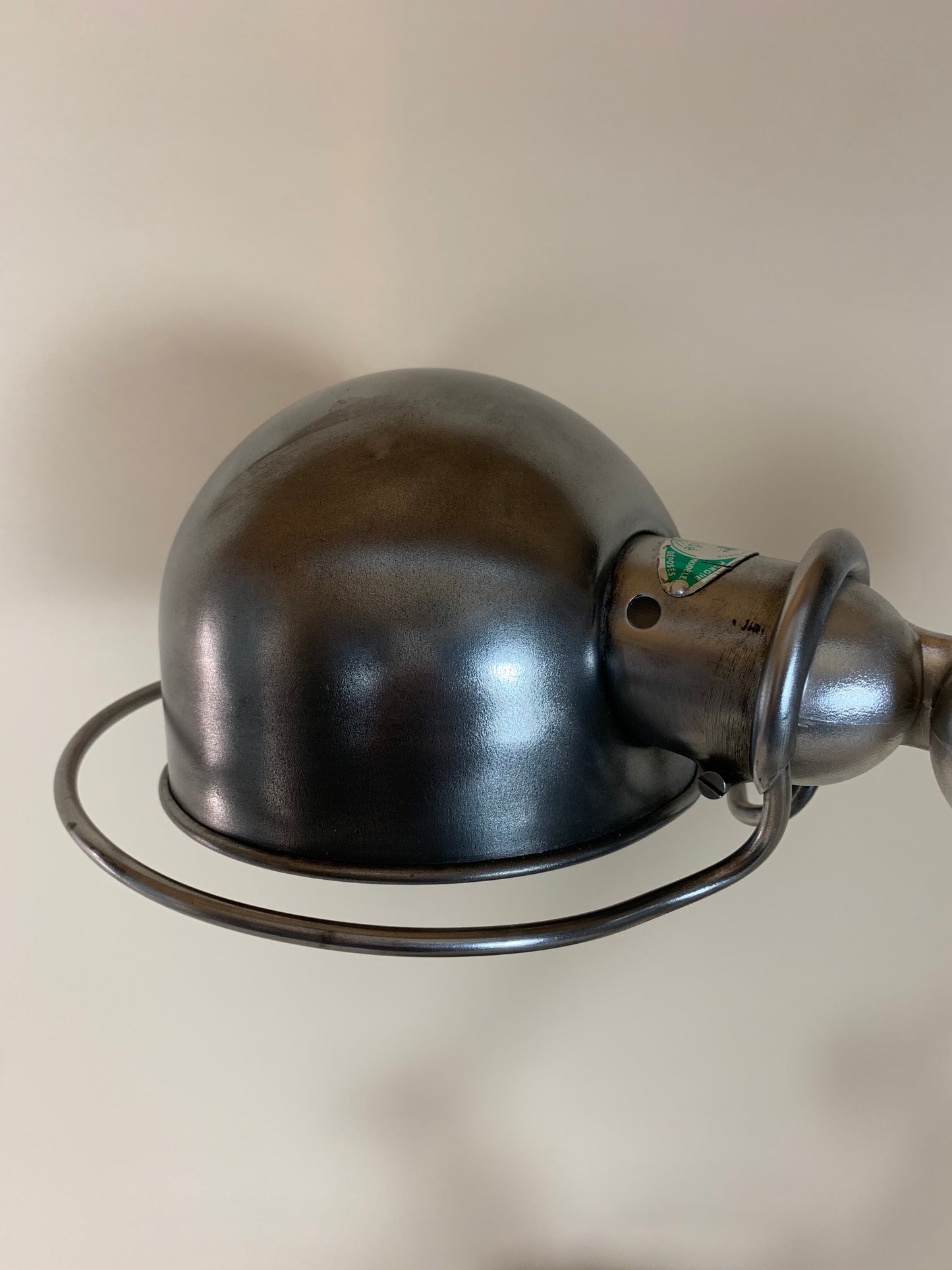 Jieldé lampe med 2 arme og flot fod