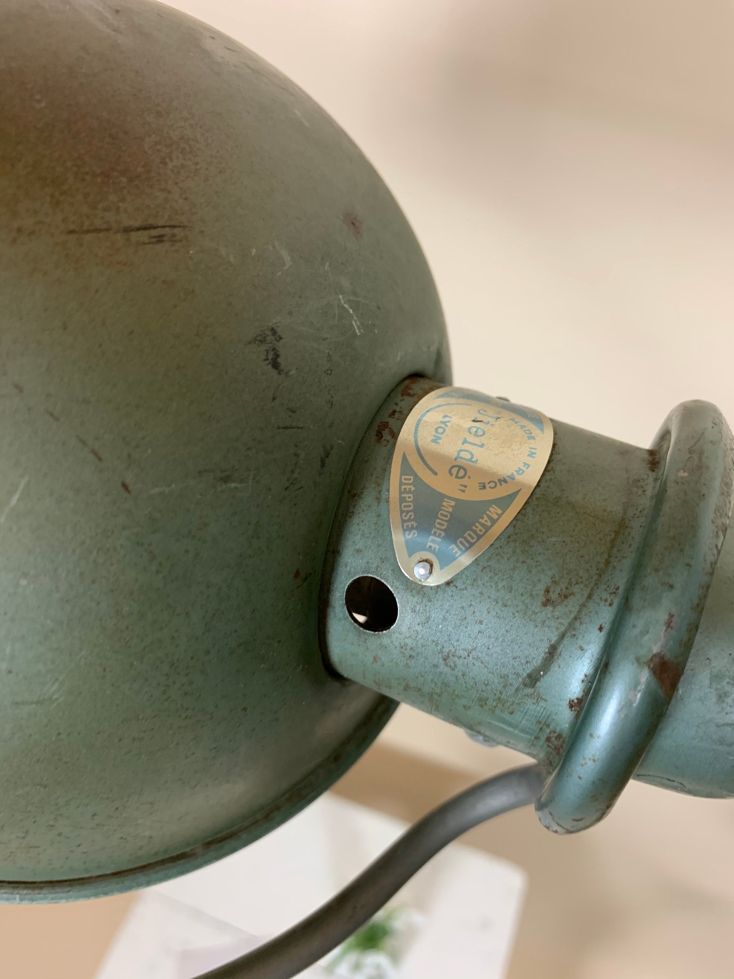 Original grøn Jieldé gulvlampe