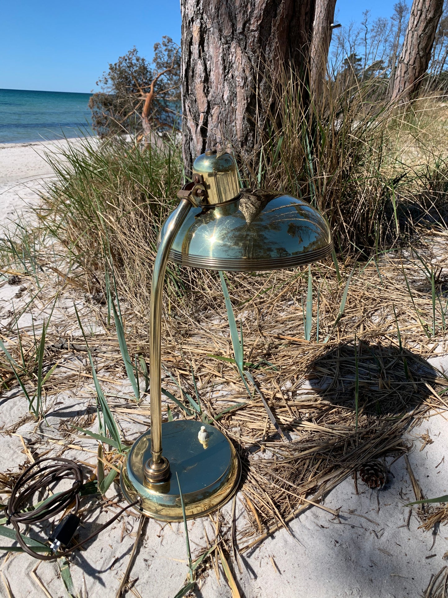 Italiensk vintage messinglampe