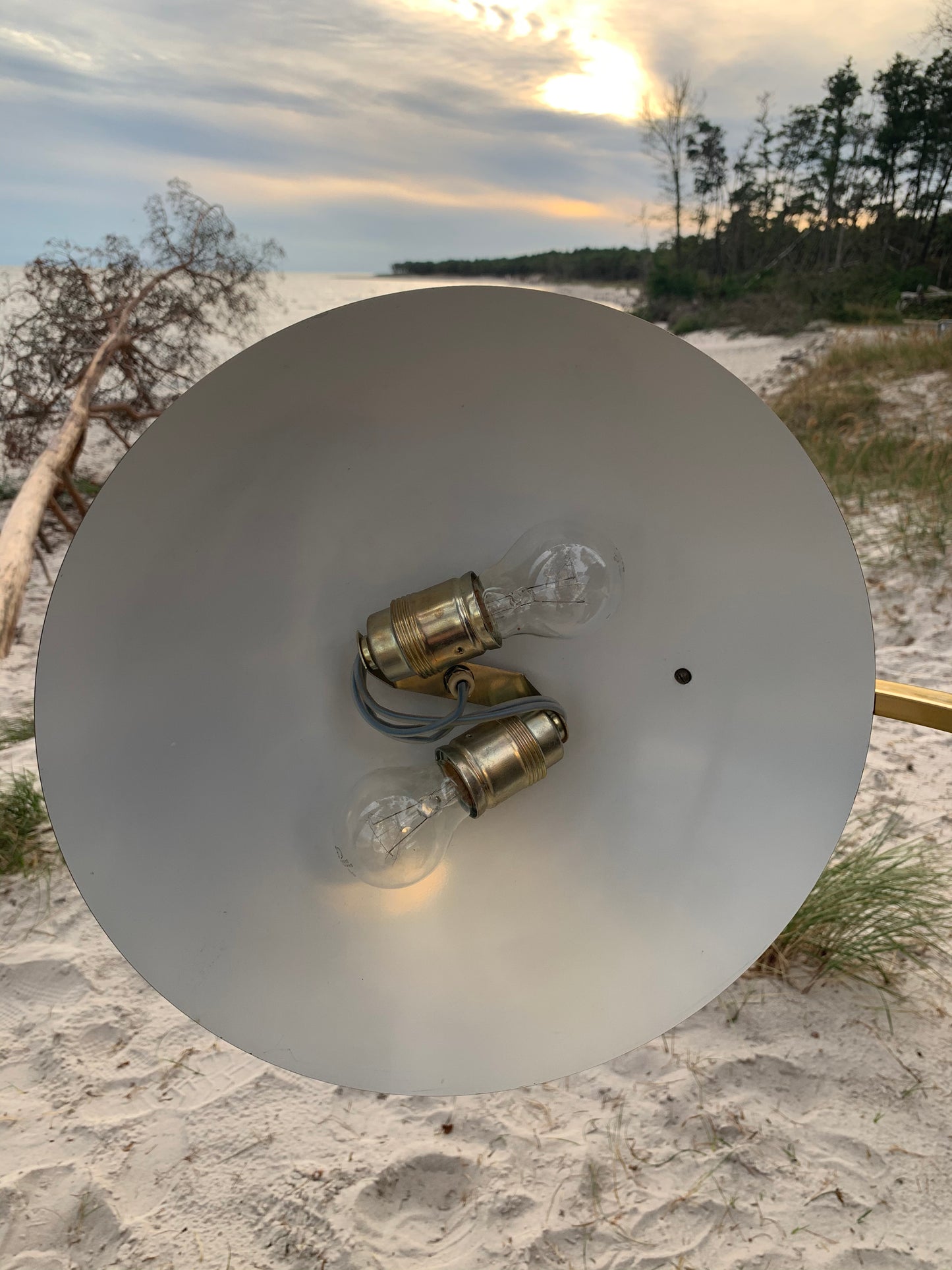 Egon Hillebrand vintagelampe i messing