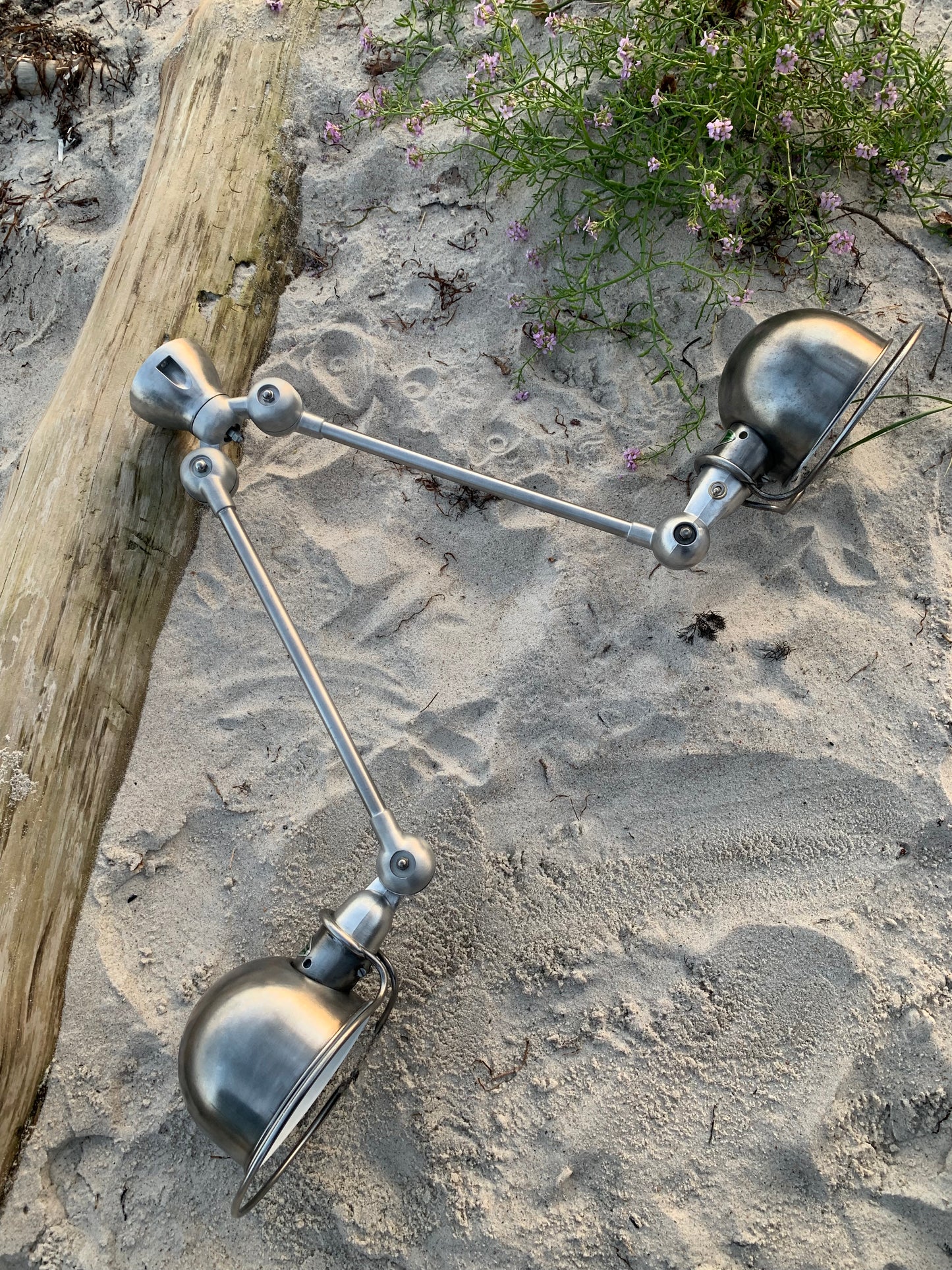 Jieldé væg/loftlampe med dobbeltbeslag og to arme