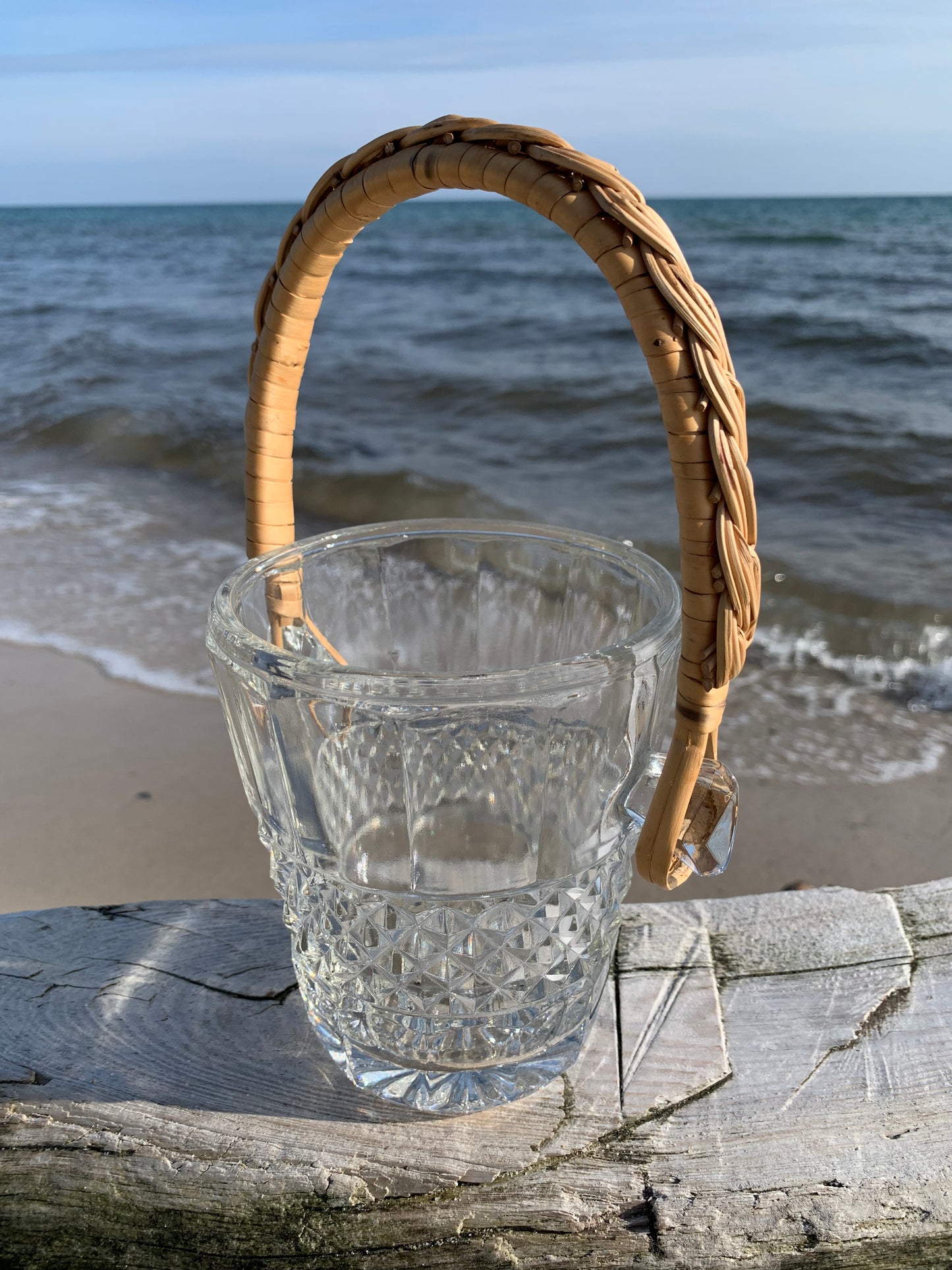 Isspand i glas