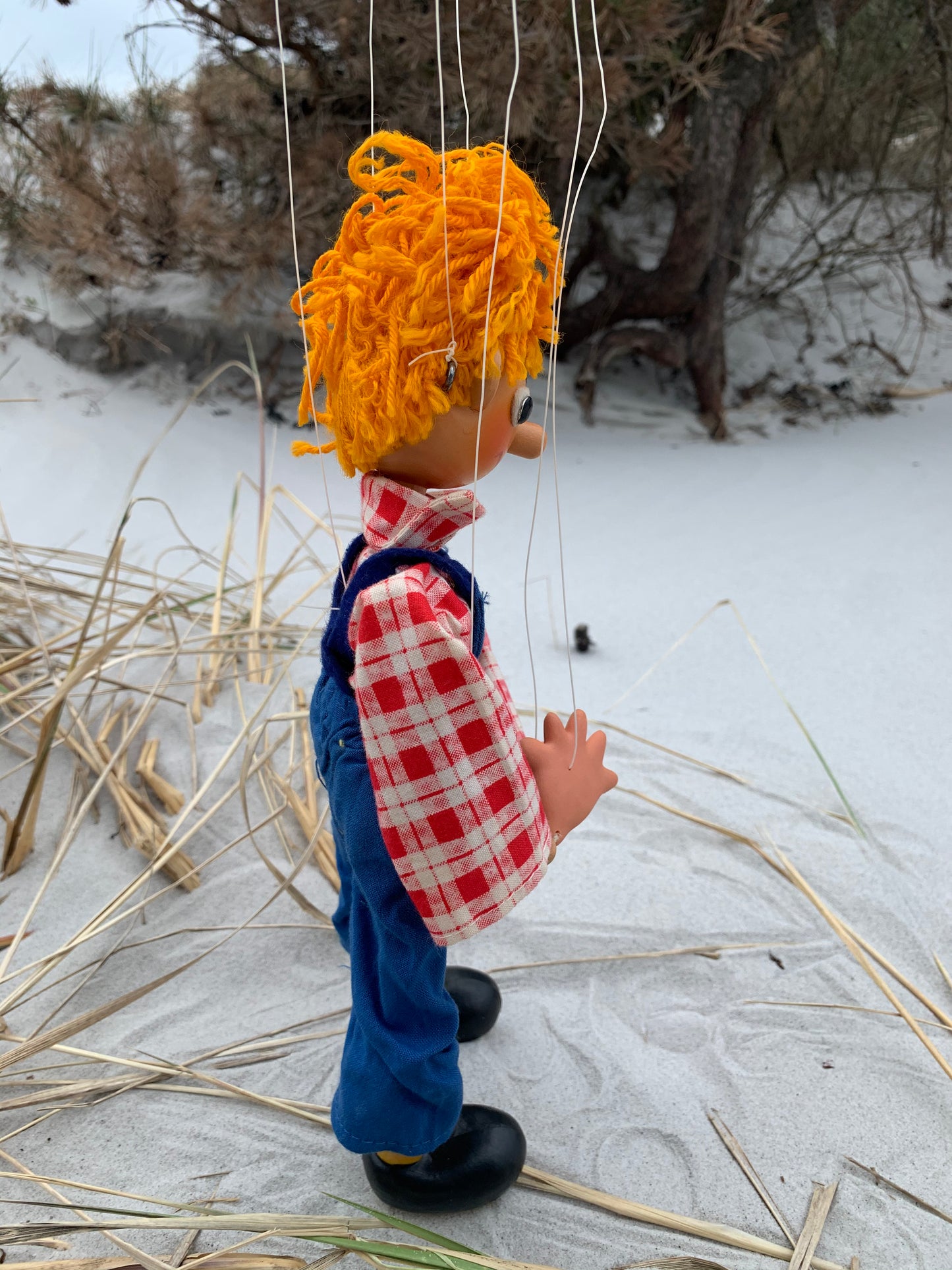Lillebror marionetdukke i original emballage