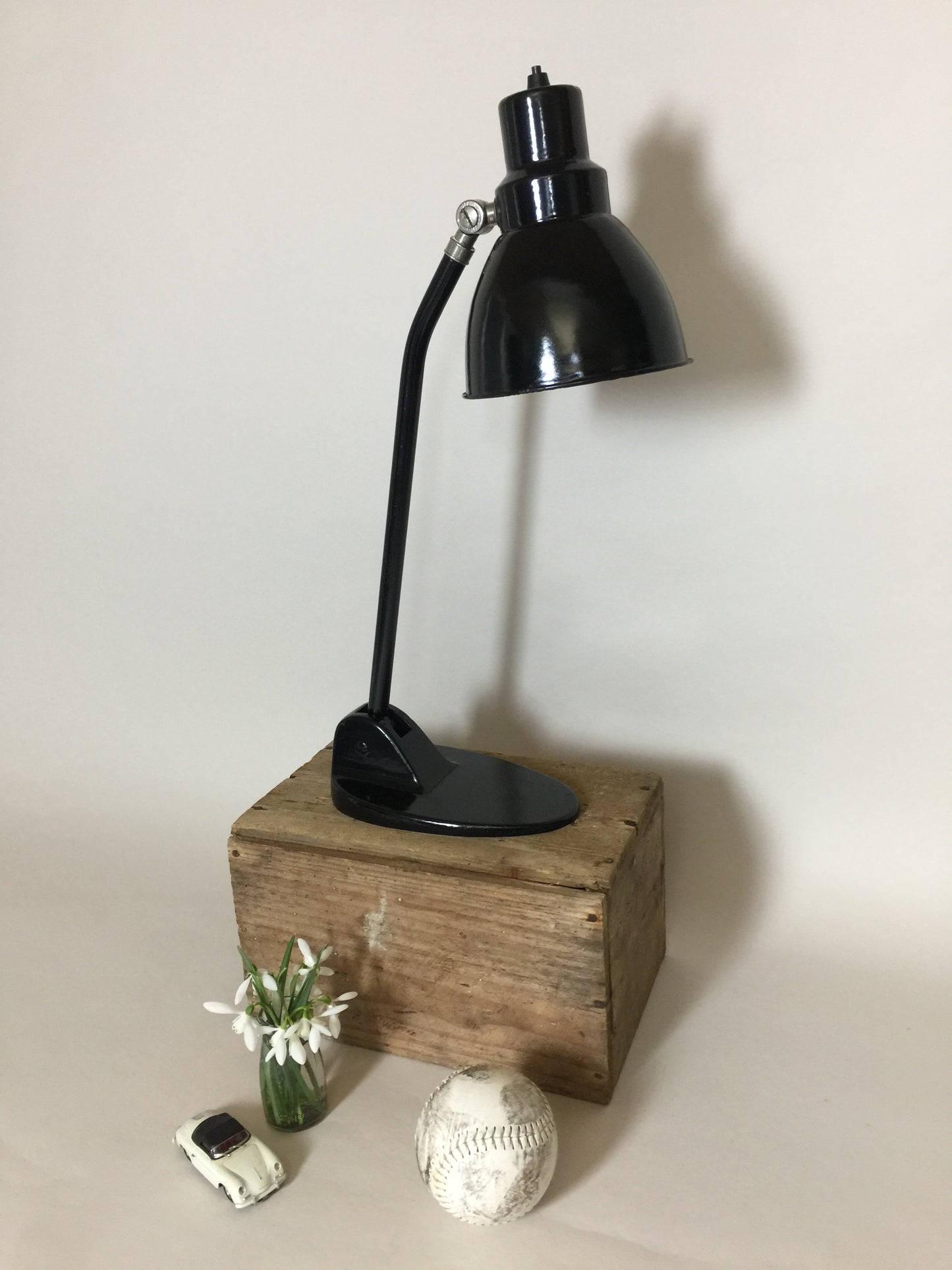 Fin gammel industriel vintage Jacobus lampe