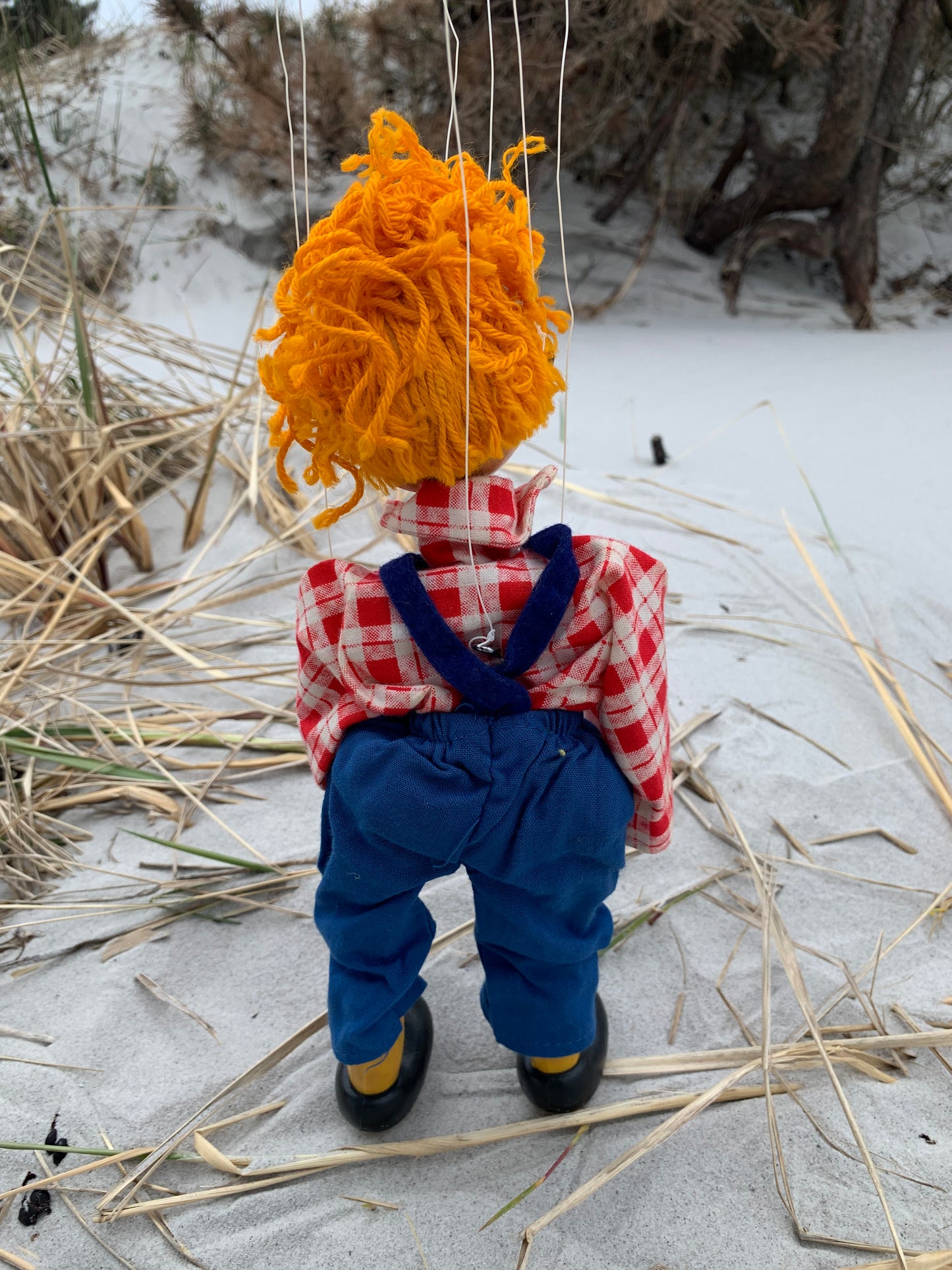 Lillebror marionetdukke i original emballage