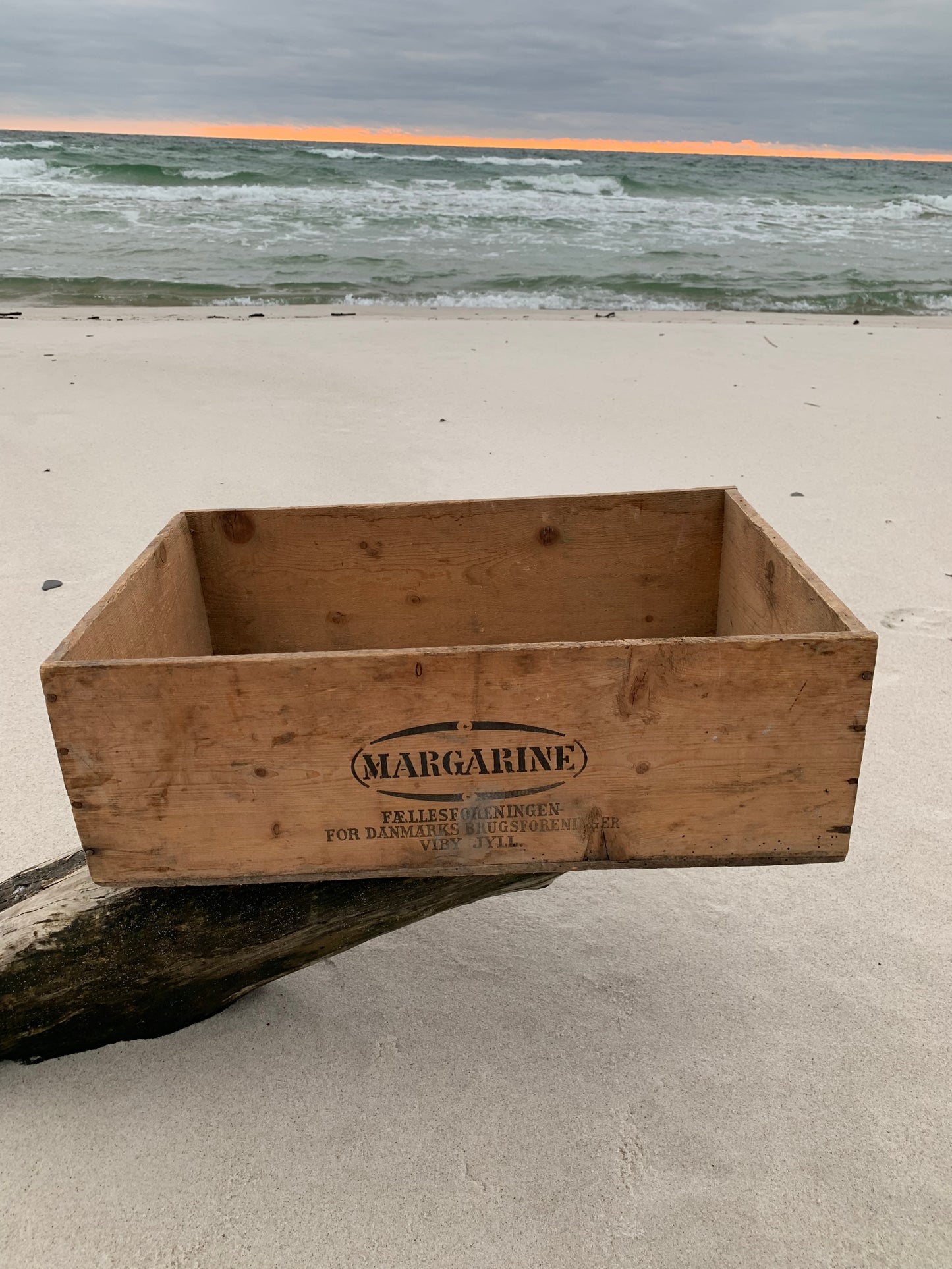 Skøn gammel margarinekasse