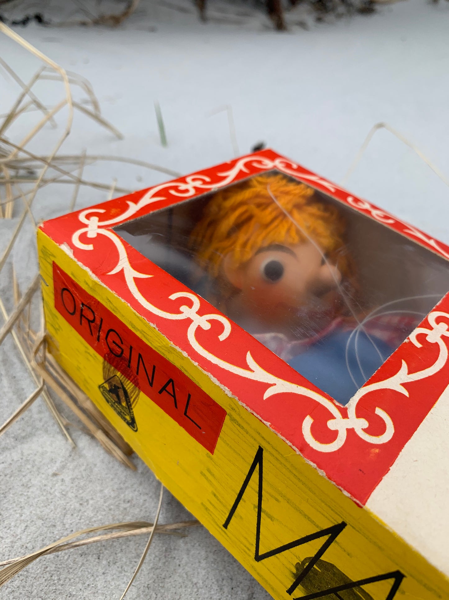 Lillebror marionetdukke i original emballage