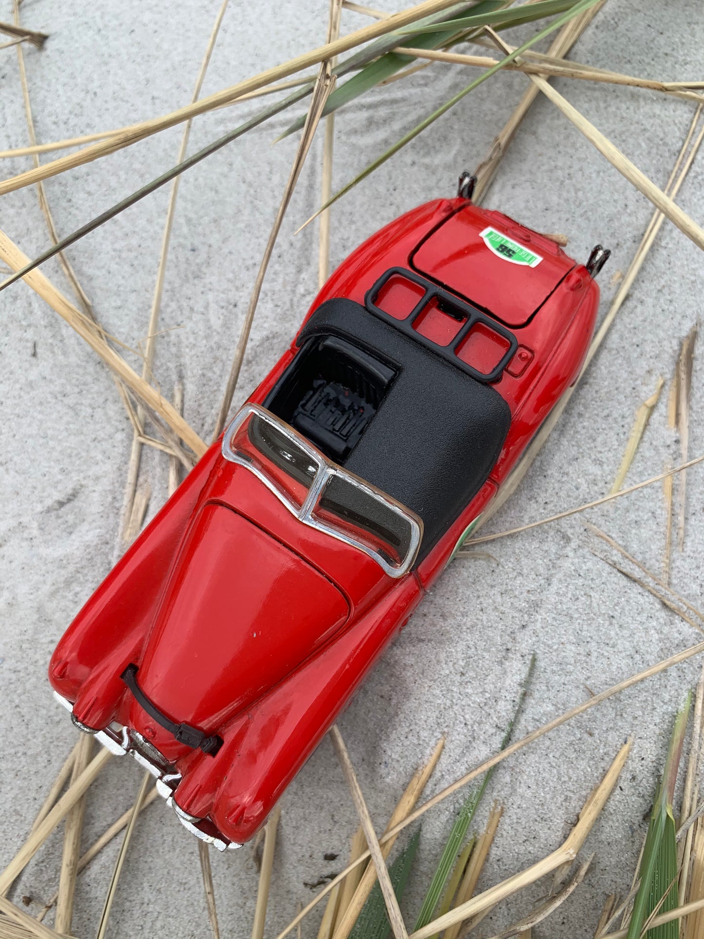 Rød Jaguar XK 120