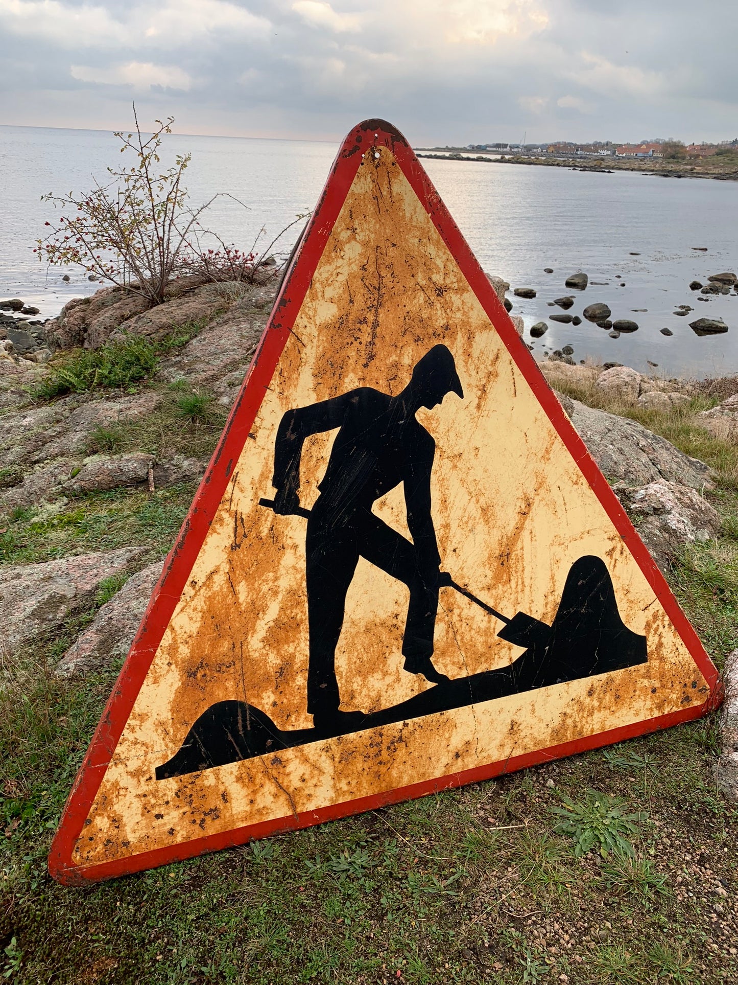 Meget stor og særdeles unik Fransk færdselstavle