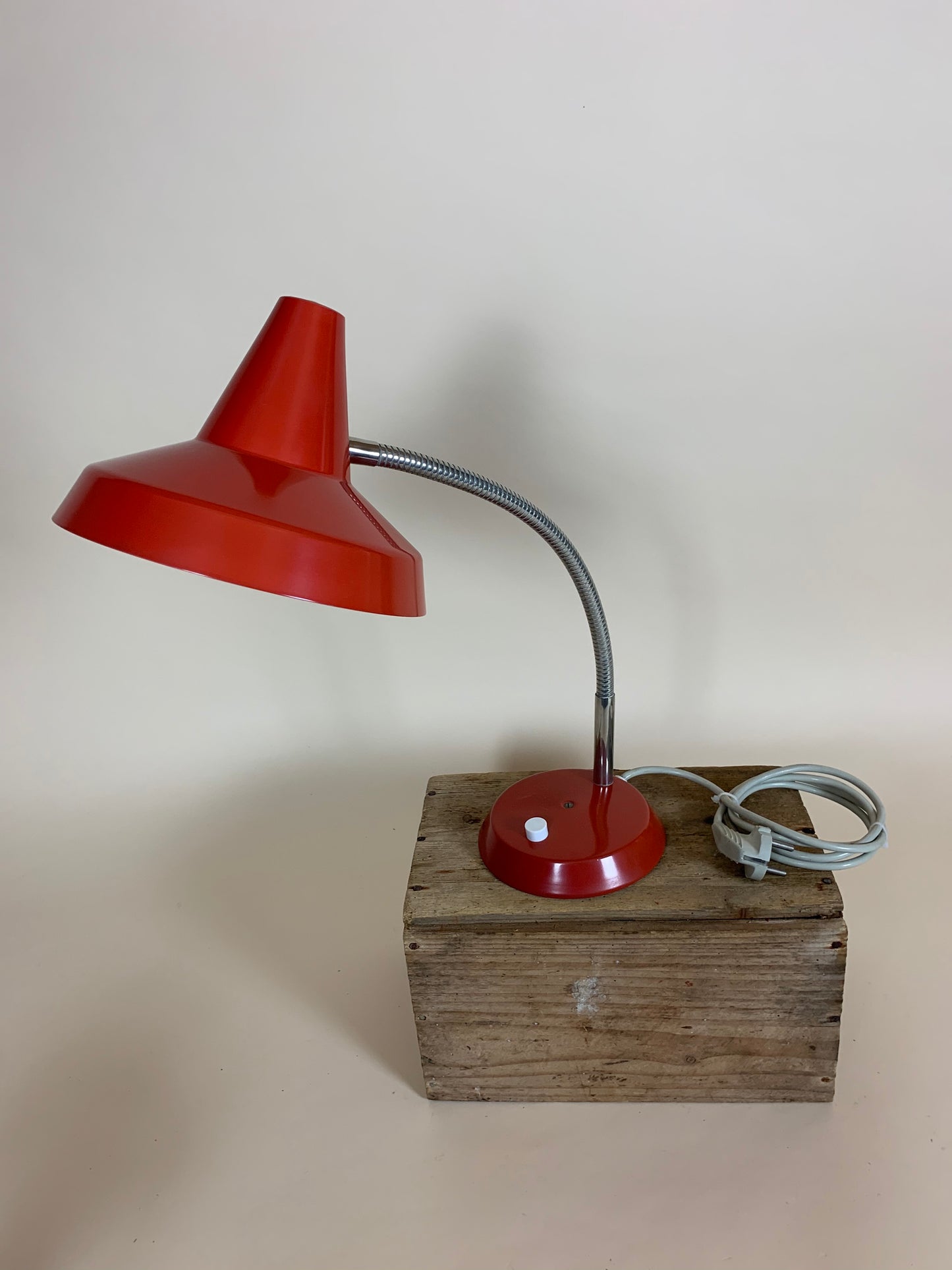 Rød retrolampe