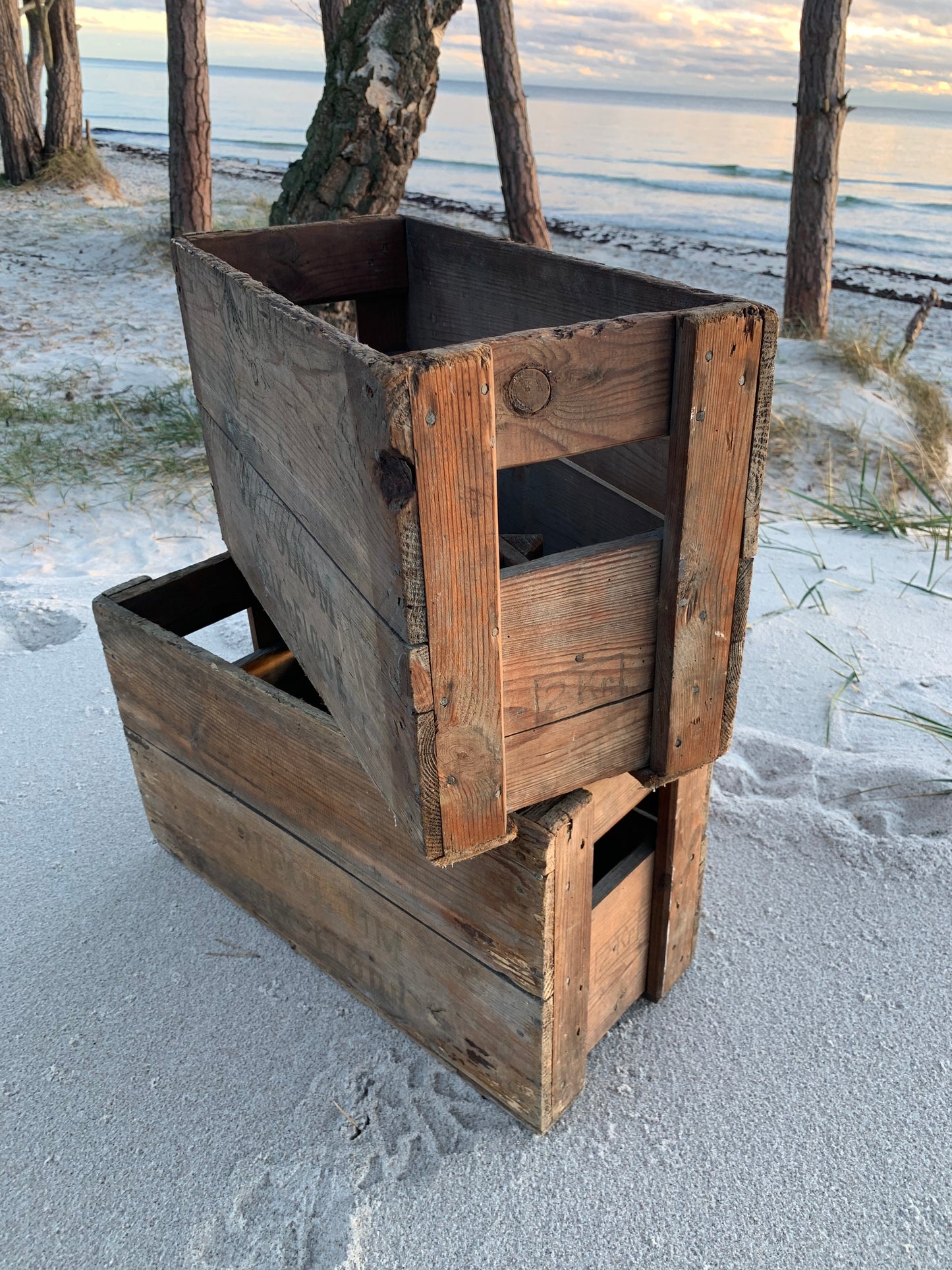 Mælkekasse med rum og zinkbund