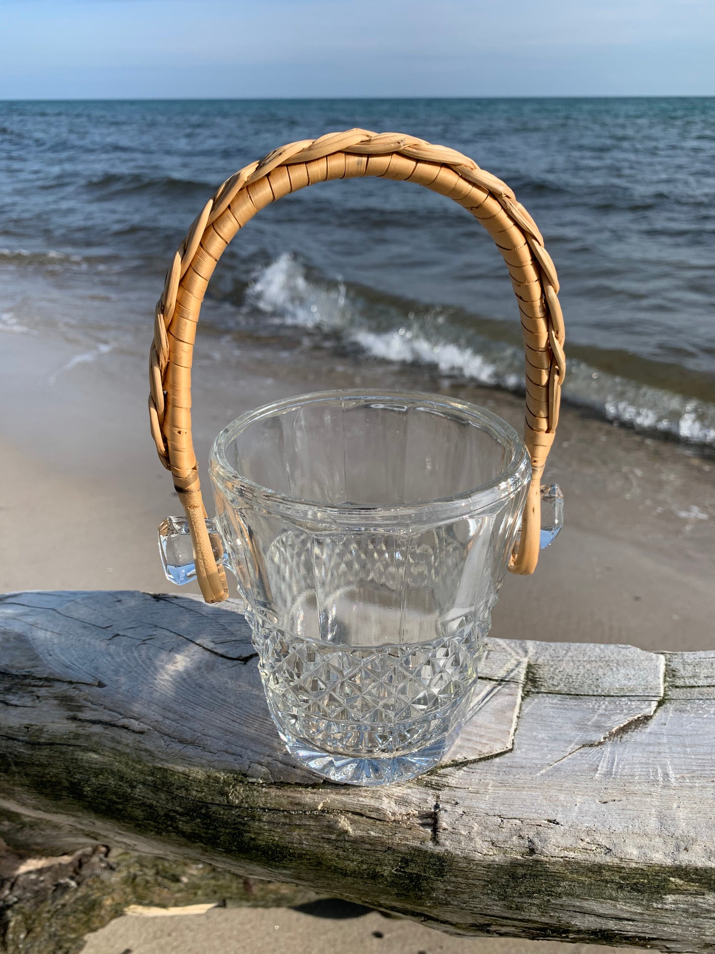 Isspand i glas