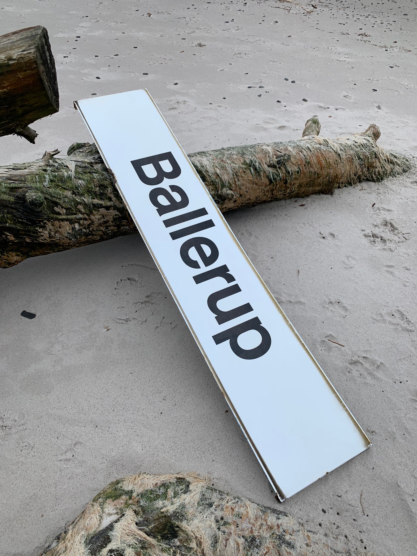 Stort skilt fra Ballerup station