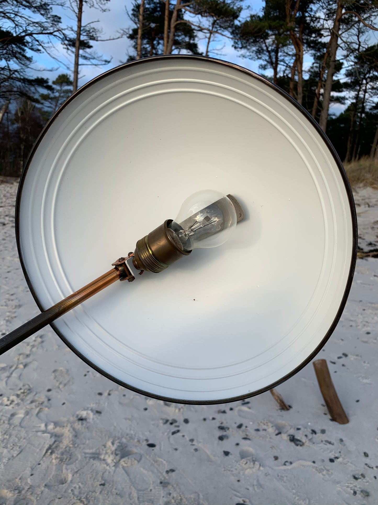 Rå Helo lampe - Kobber