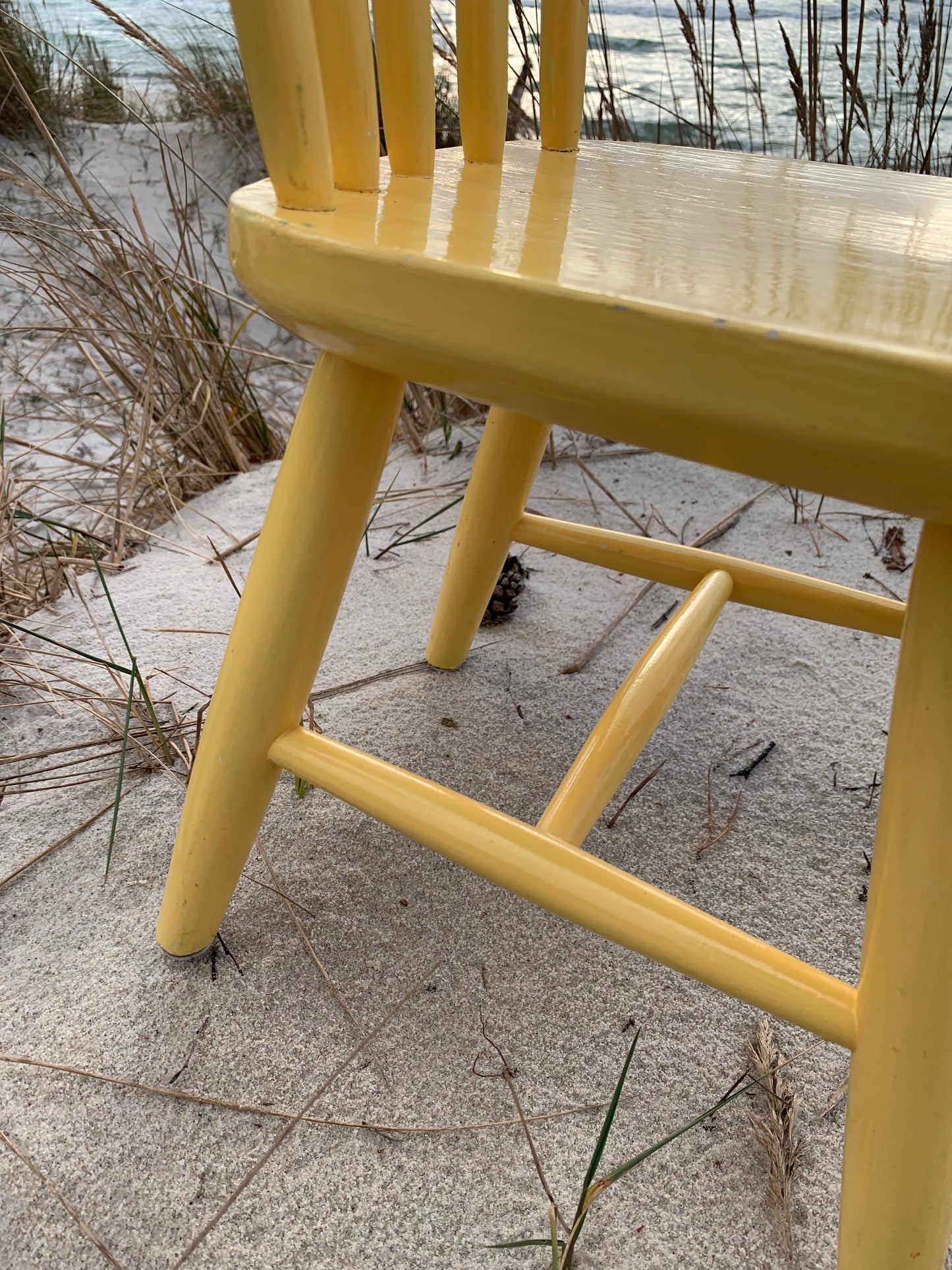 Tremmestol til børn - Gul