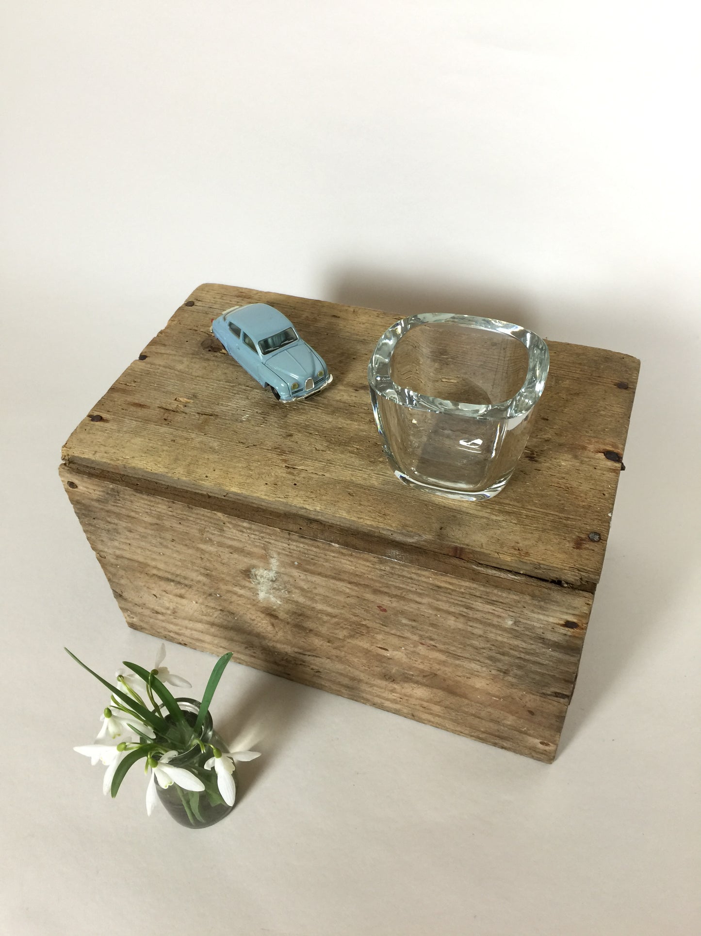 Smuk gammel glas vase - sandsynligvis fra Strömbergshyttan i Sverige