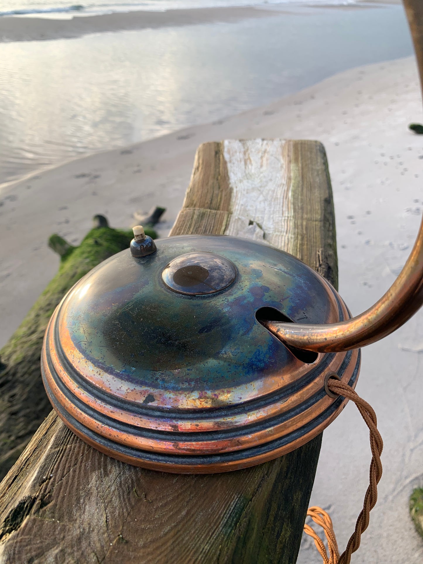 Rå Helo lampe - Kobber