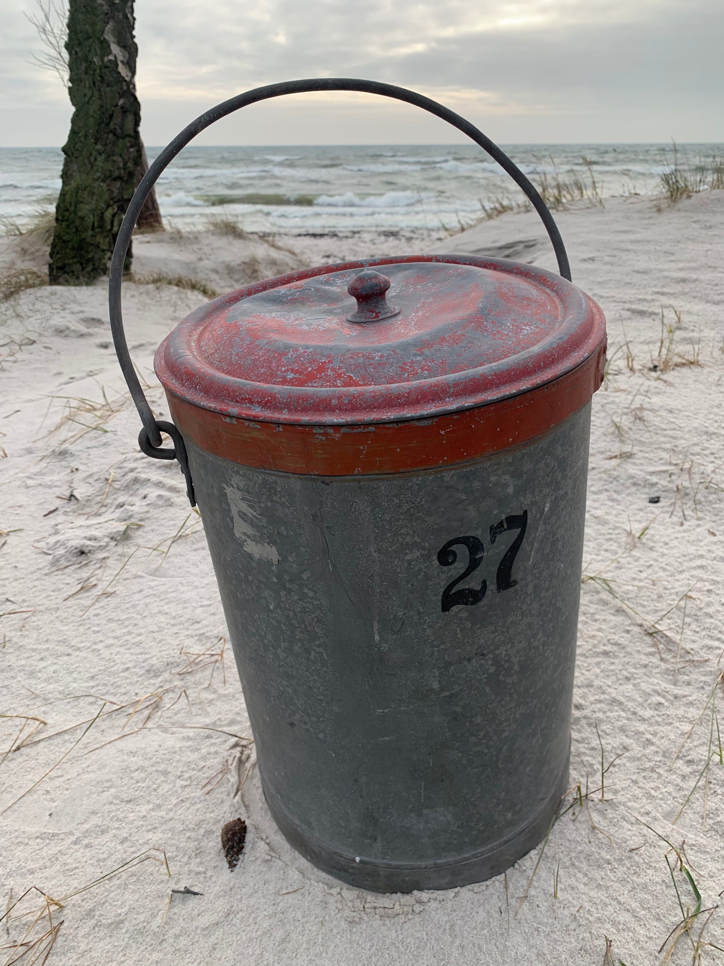 Dekorativ brandspand med låg - Nr. 27