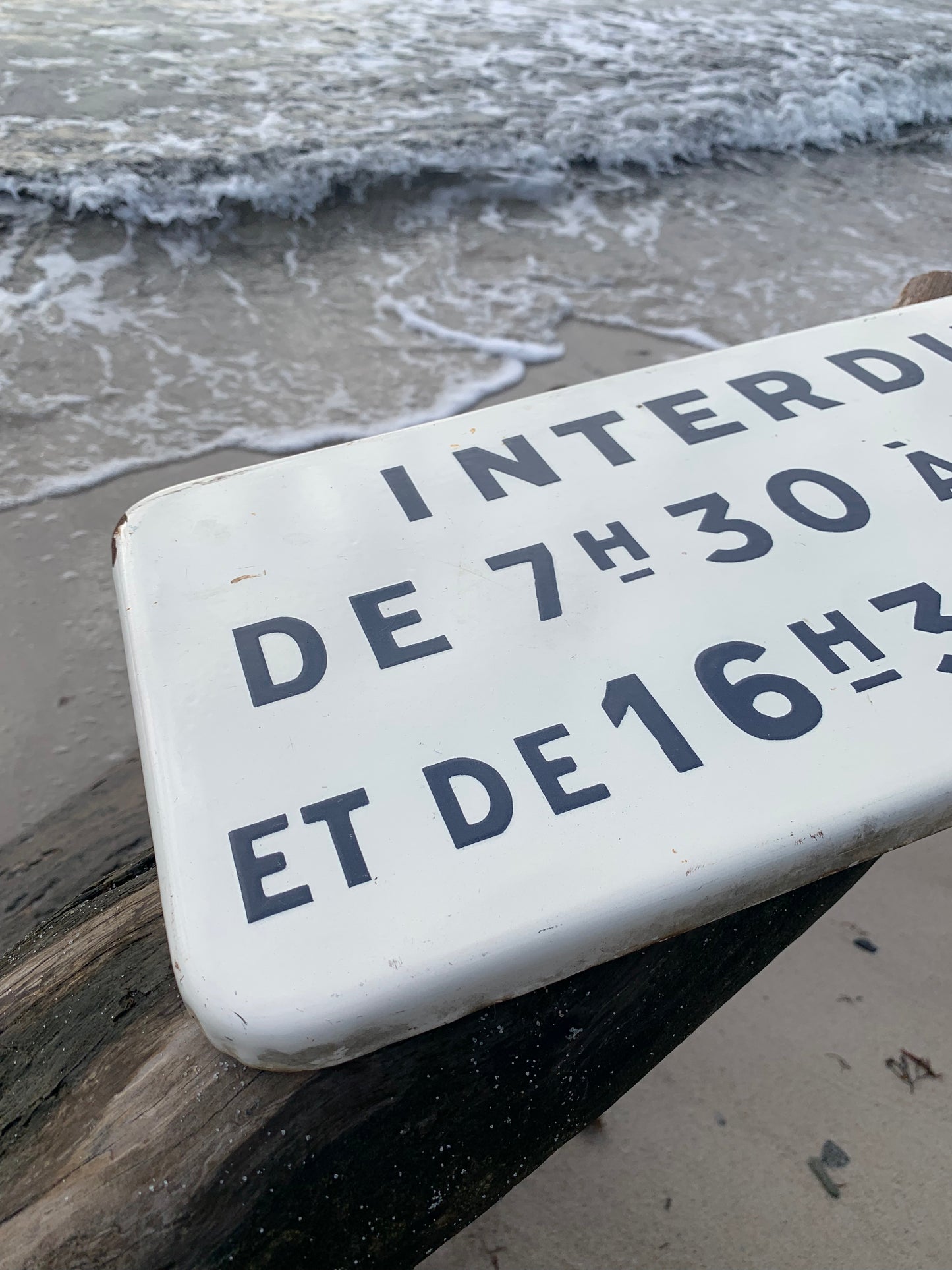 Emaljeskilt fra Belgien