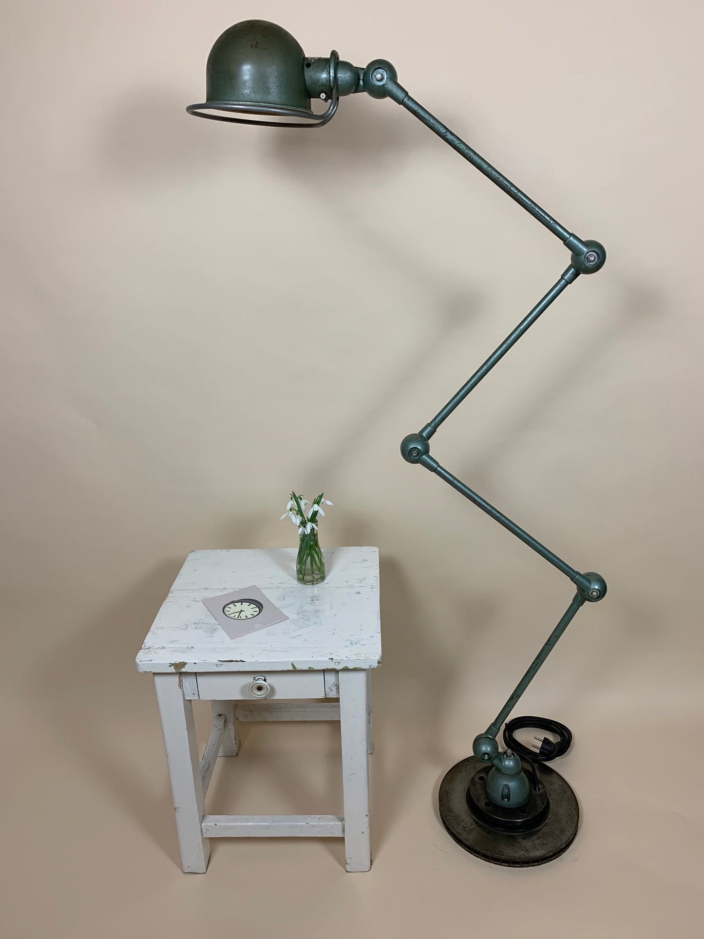 Original grøn Jieldé gulvlampe
