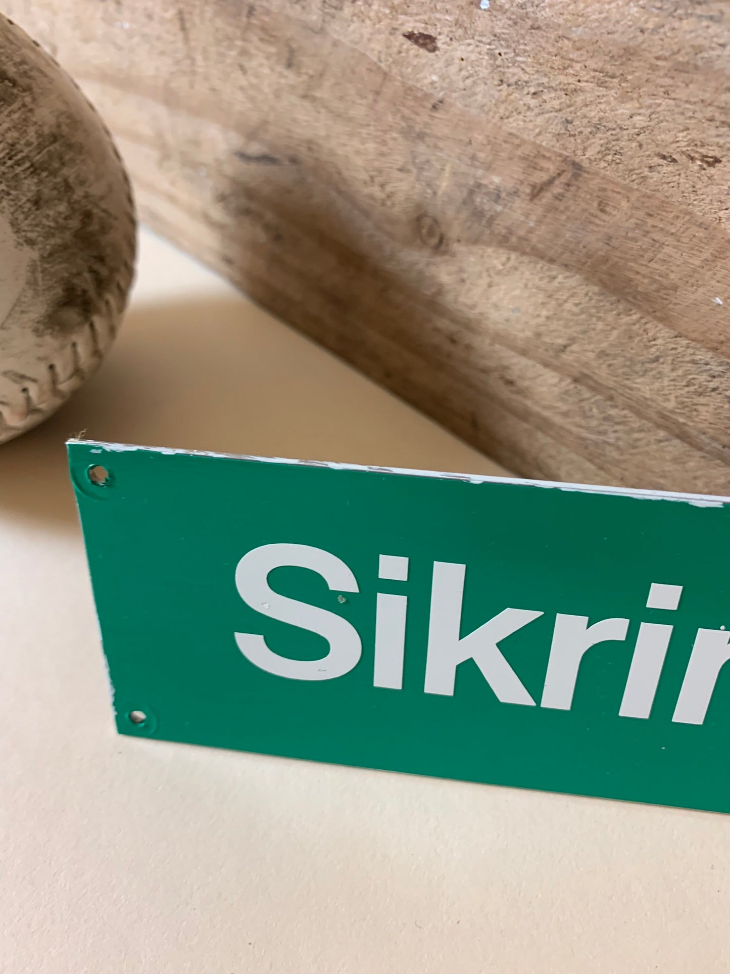 Skilt - sikringsrum