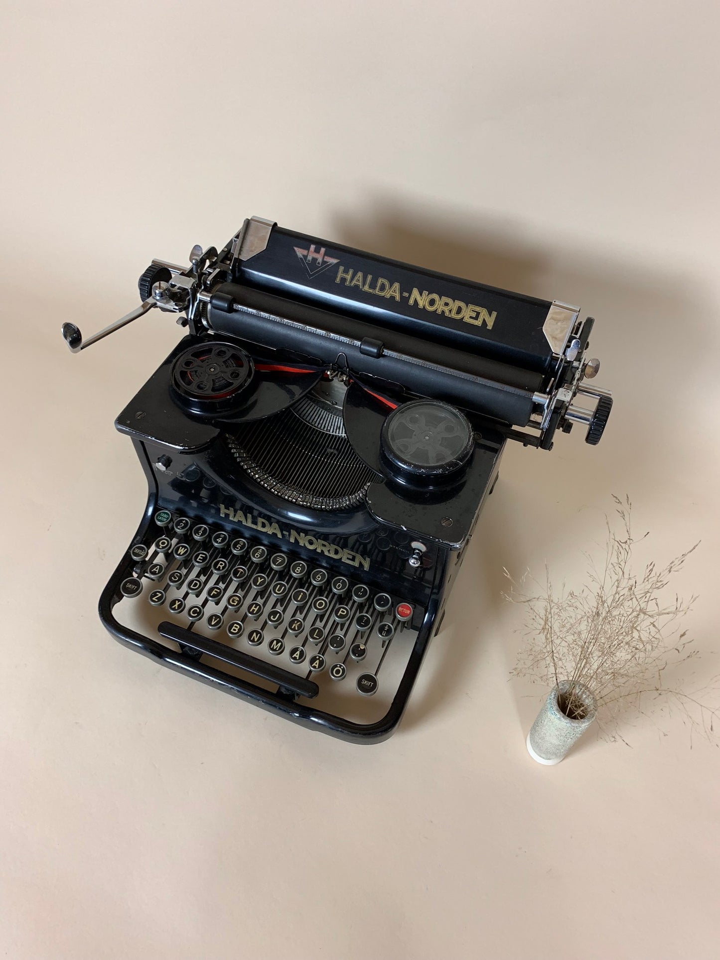 Skrivemaskine Halda - Norden med skøn patina