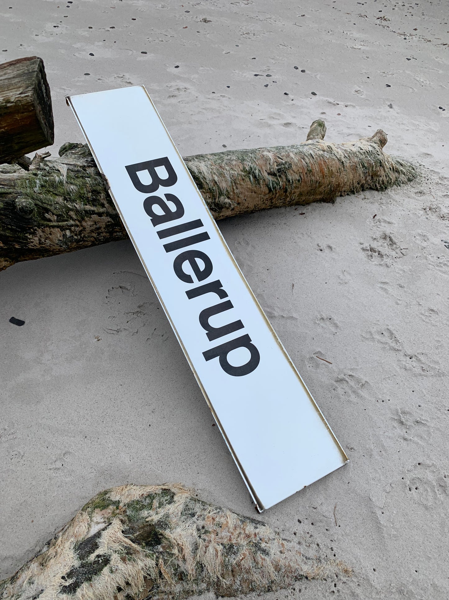 Stort skilt fra Ballerup station
