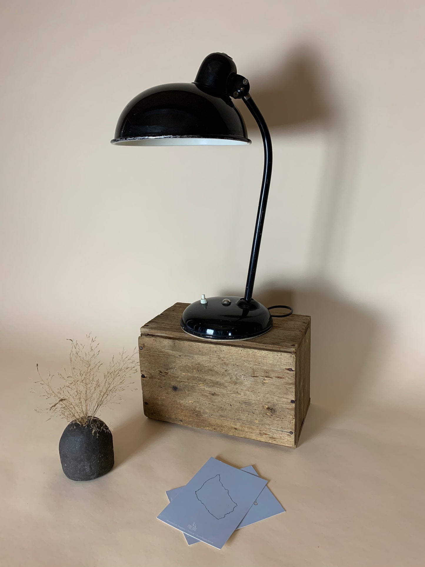 Helo bordlampe - sort
