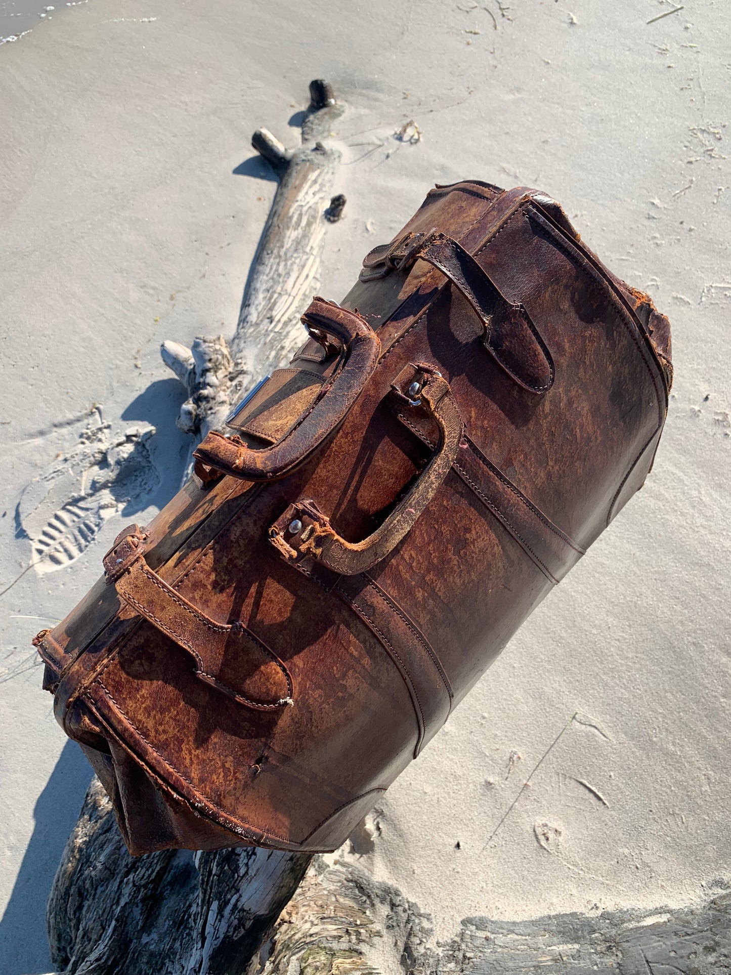 Gammel taske med patina