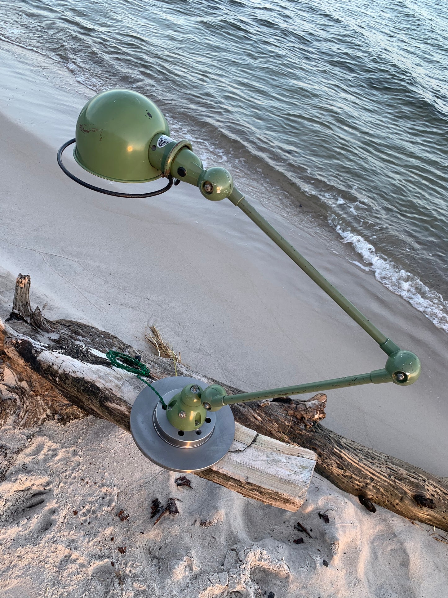 Jieldé bord/væg lampe med to arme - Grøn