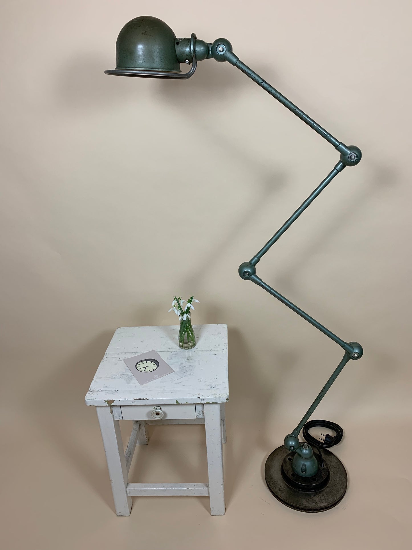 Original grøn Jieldé gulvlampe