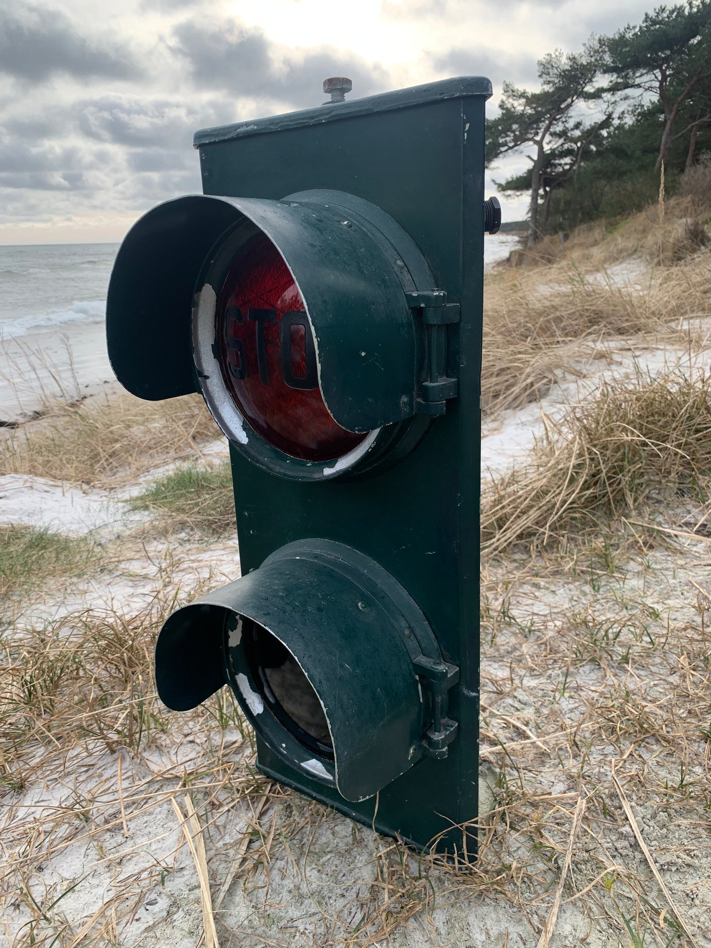 Skønt gammelt DSB sporlyssignal