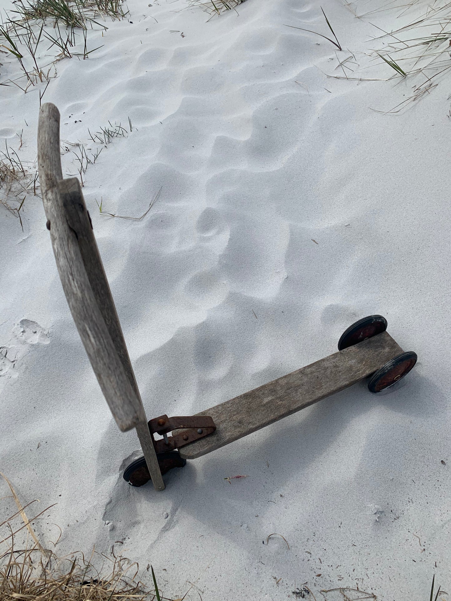 Dekorativt gammelt løbehjul