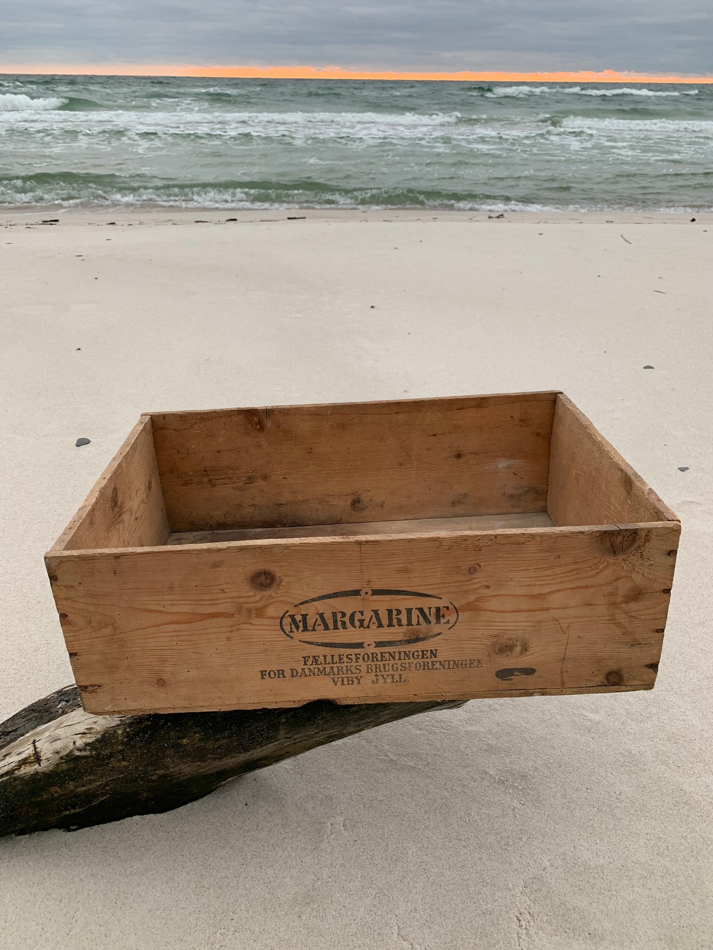 Skøn gammel margarinekasse