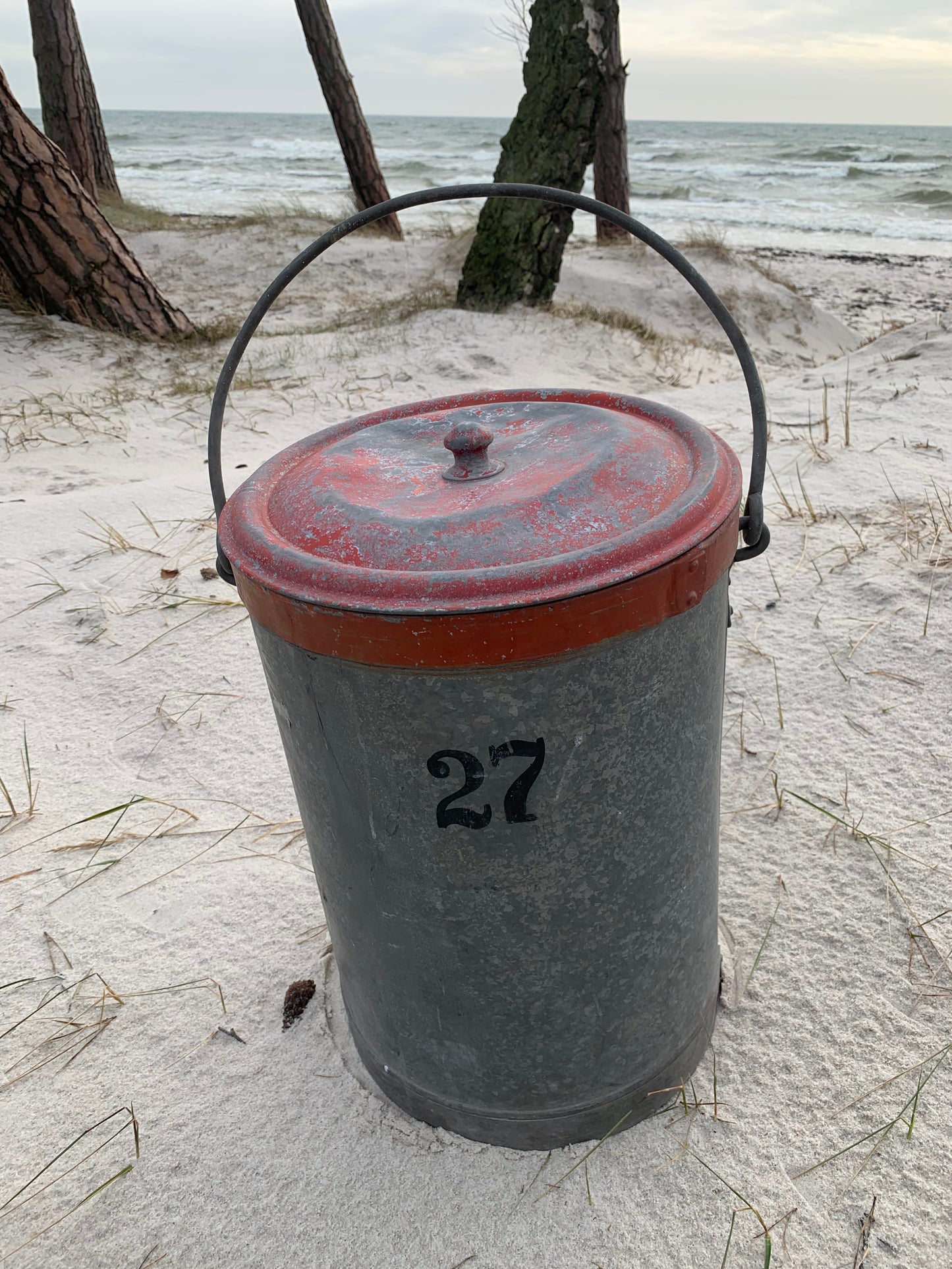 Dekorativ brandspand med låg - Nr. 27