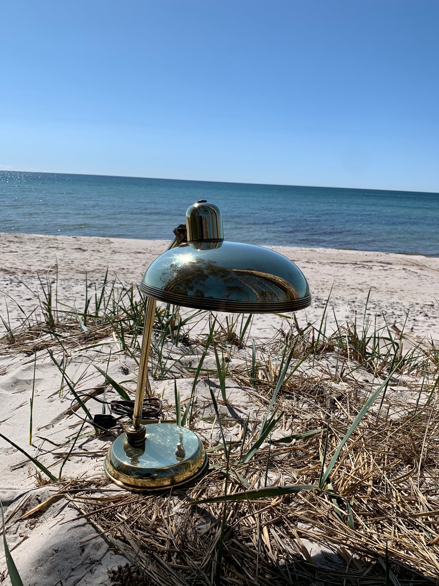 Italiensk vintage messinglampe