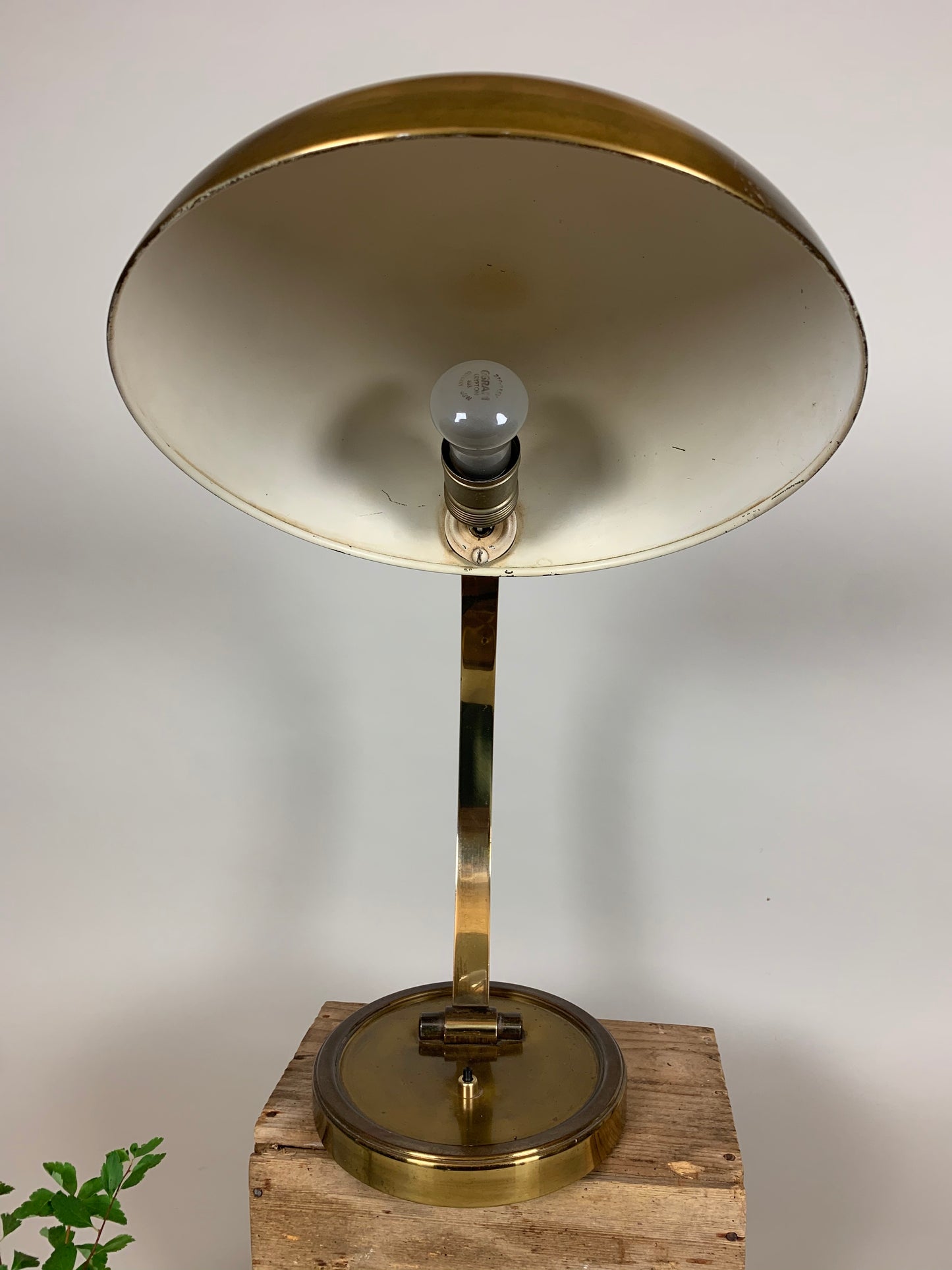 Gecos bordlampe i messing