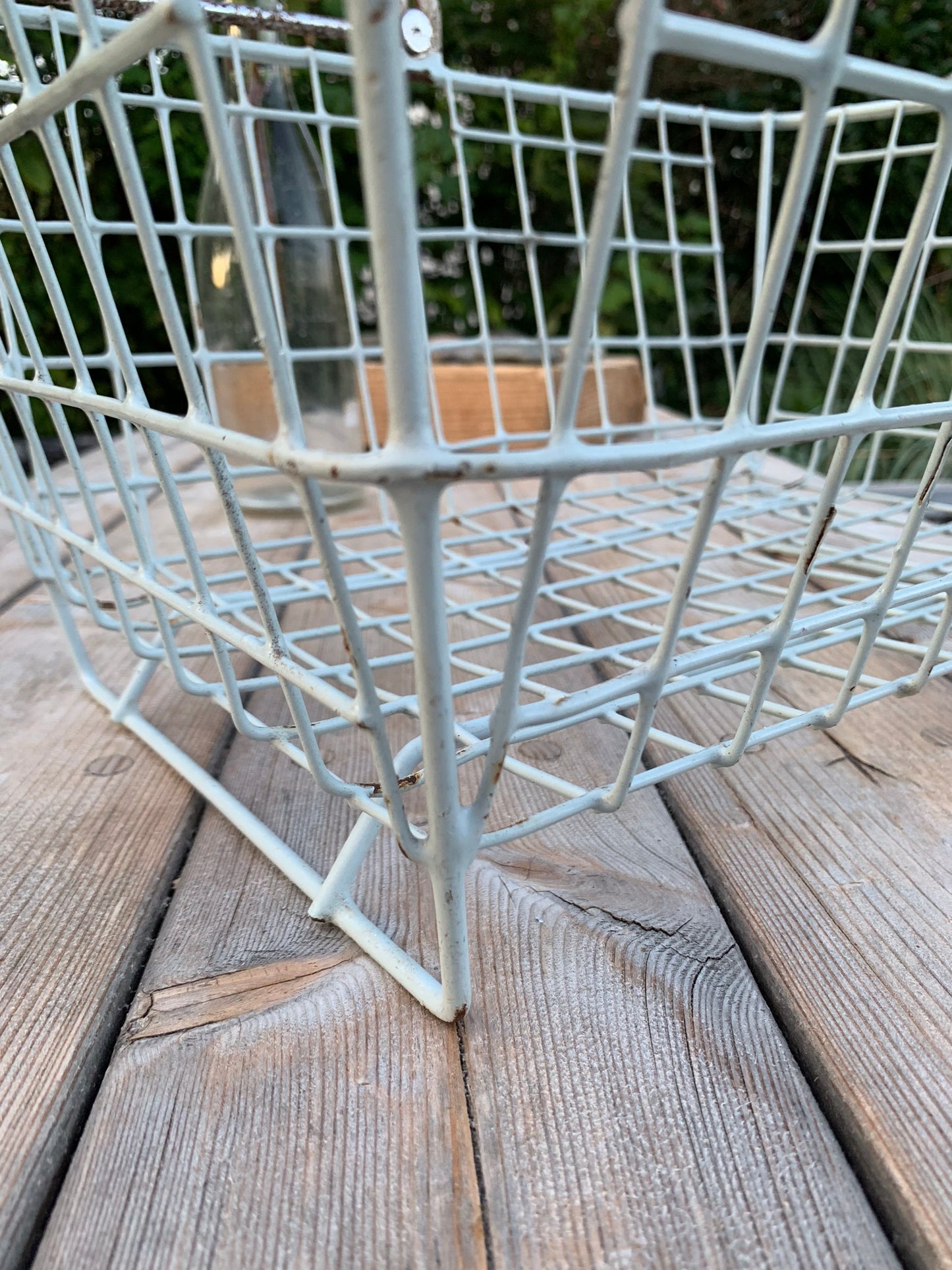 Skøn gammel indkøbskurv med patina