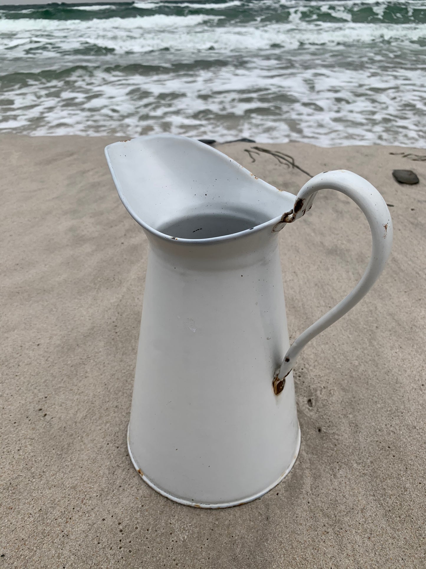 Gammel emaljekande fra Glud og Marstrand
