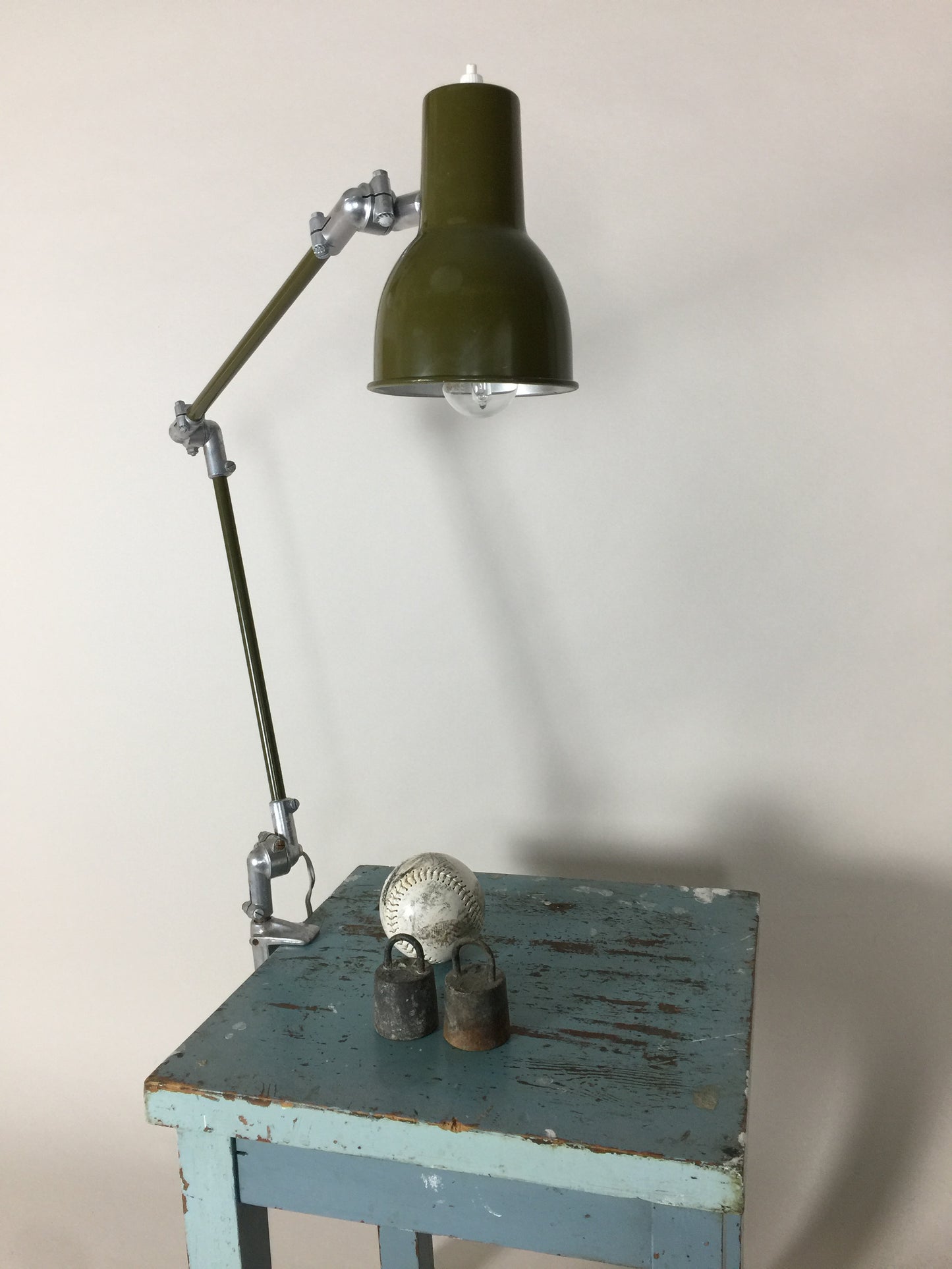 Industriel Rijo arkitektlampe i armygrøn